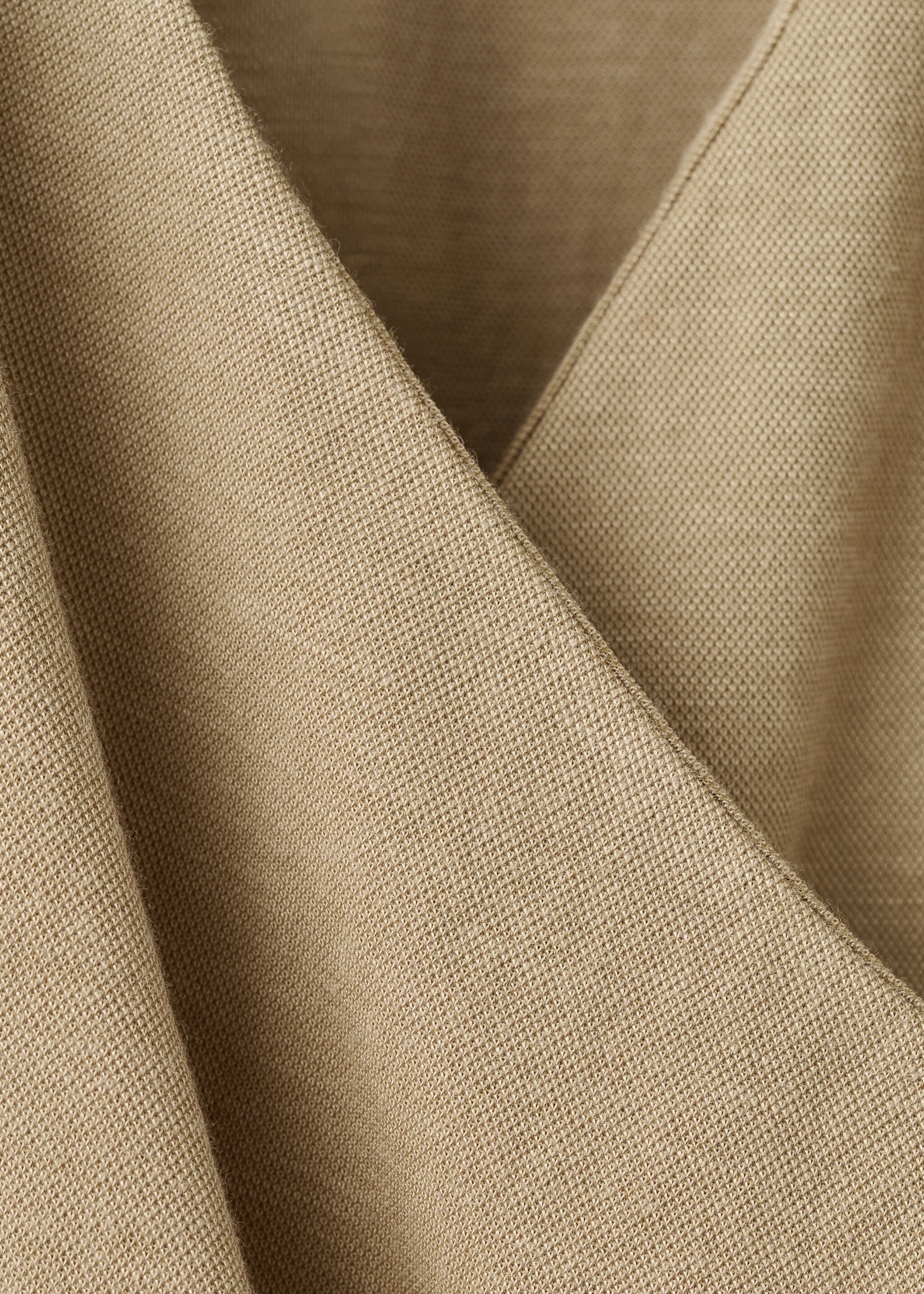 Ruched wrap top - Details of the article 0, Medium Brown. Ref: 27017153-00.