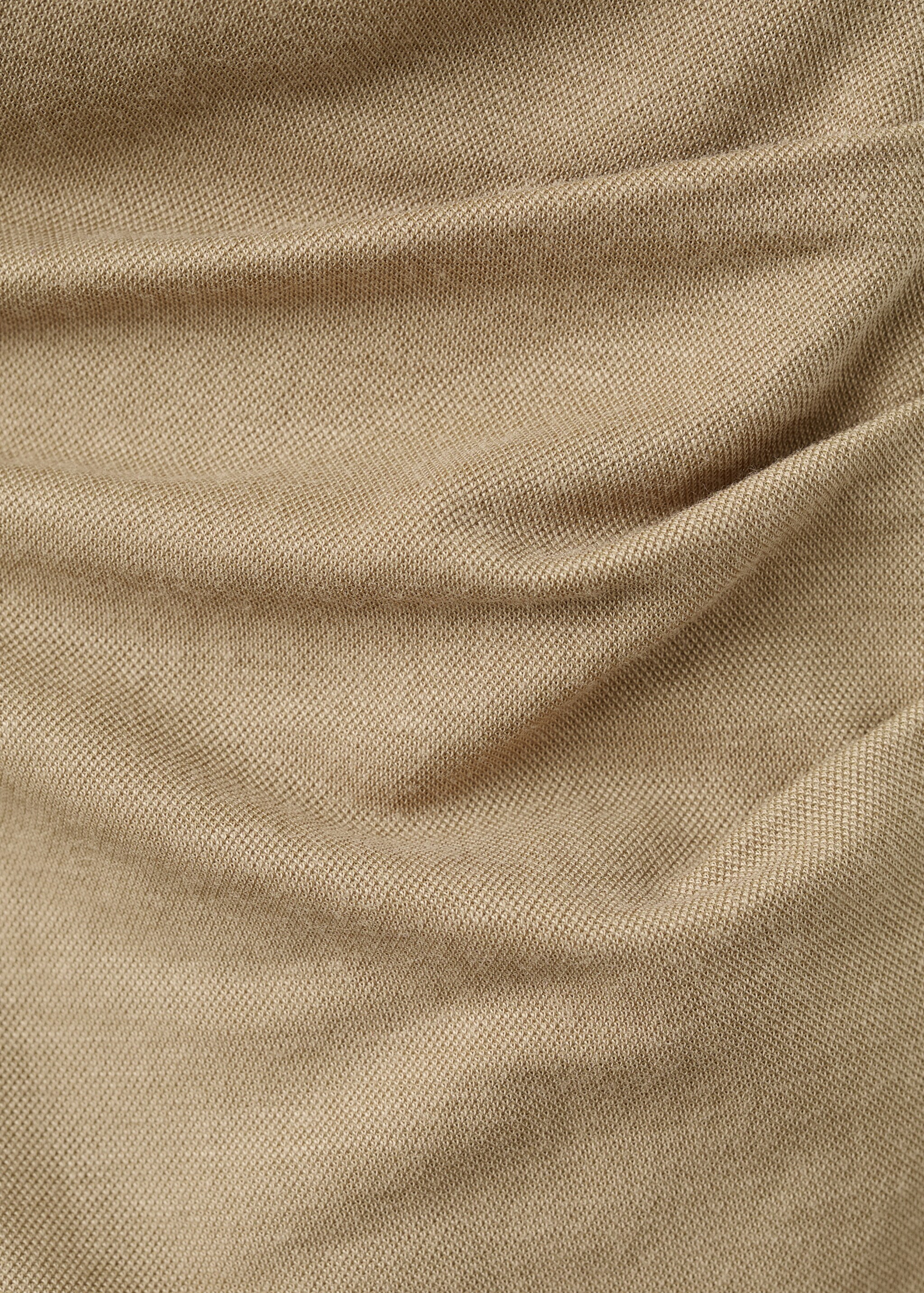 Ruched wrap top - Details of the article 8, Medium Brown. Ref: 27017153-00.