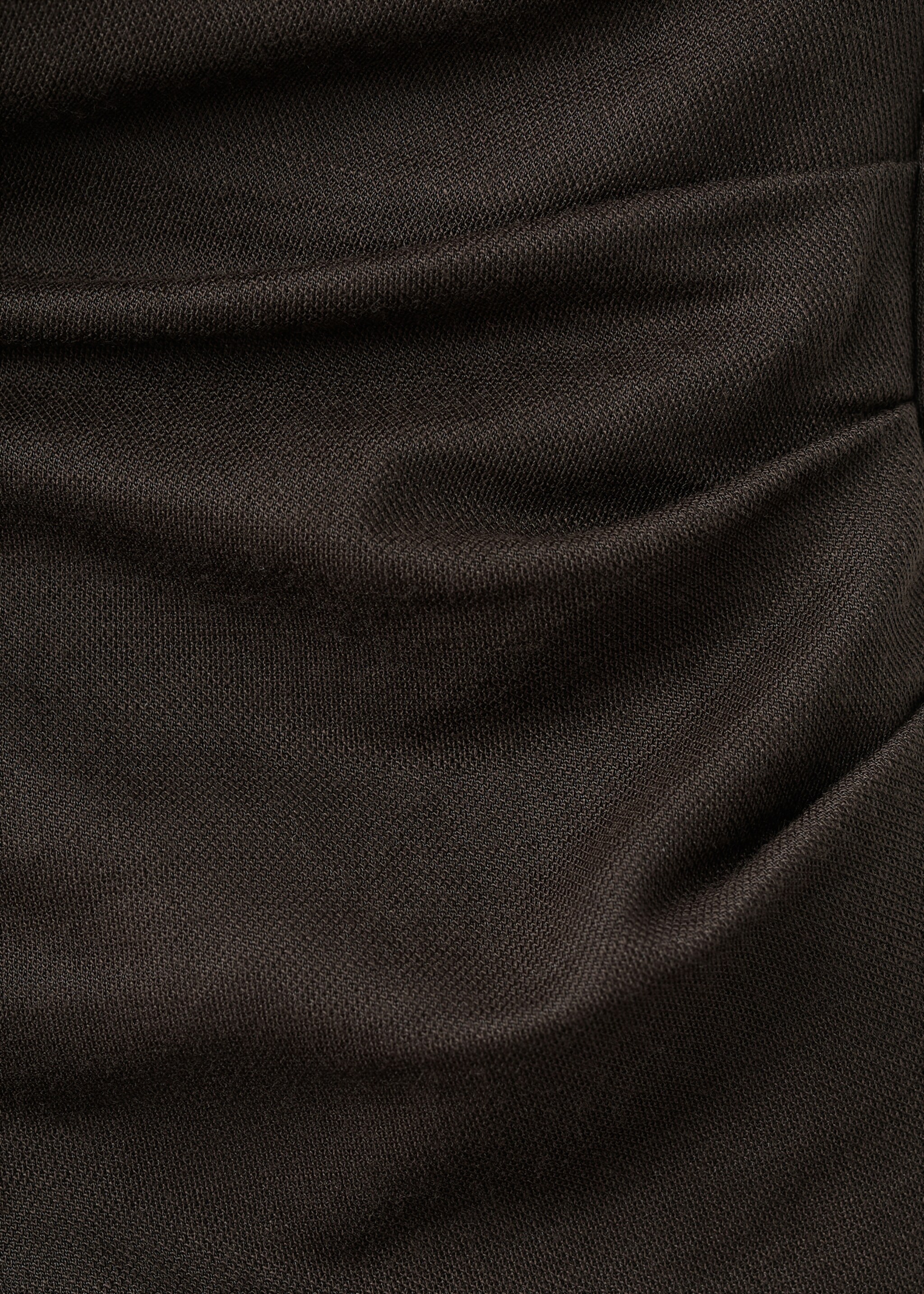 Ruched wrap top - Details of the article 8, Brown. Ref: 27017153-00.