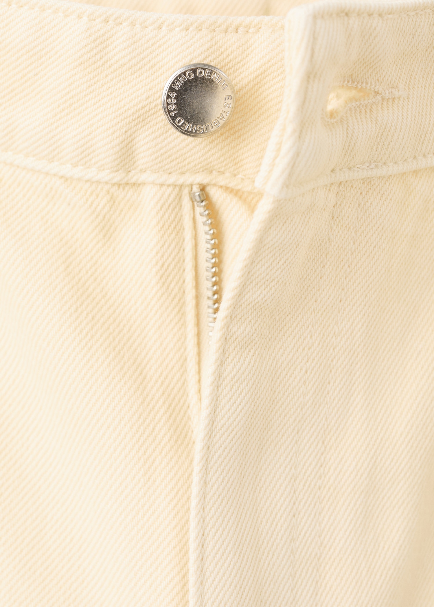 Straight jeans with openwork embroidery - Details of the article 0