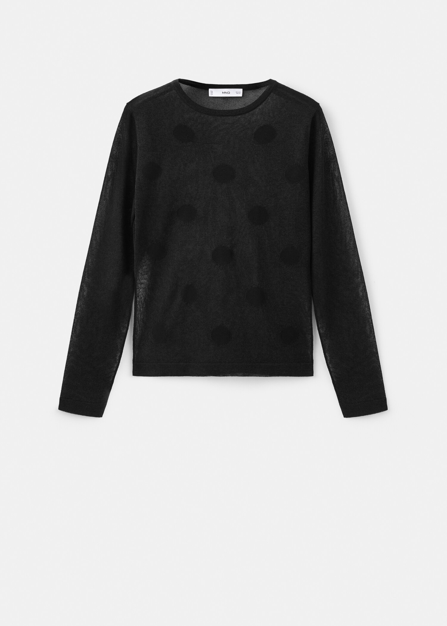 Polka-dot knitted sweater - Article without model