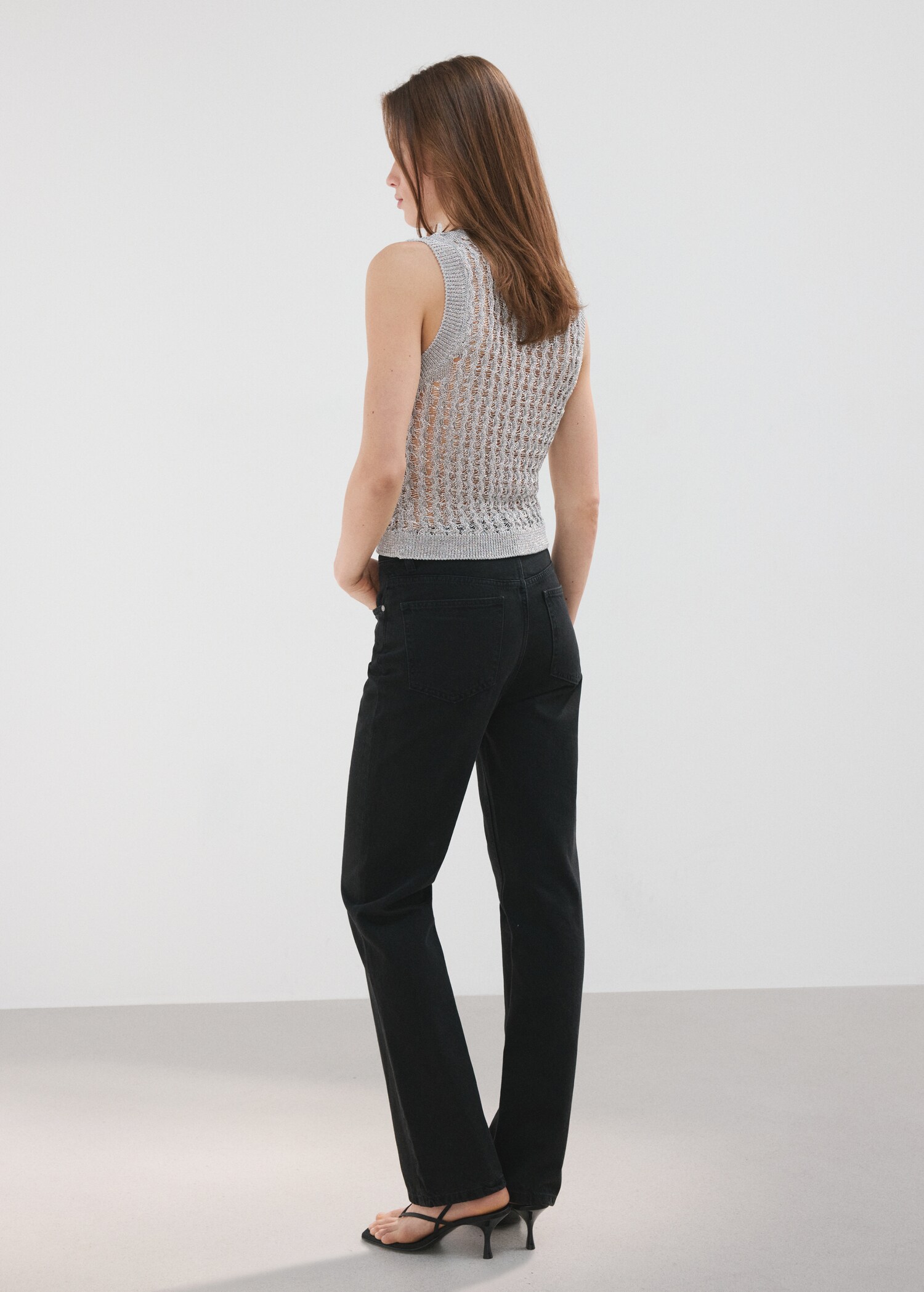 Openwork knit top - Reverse of the article