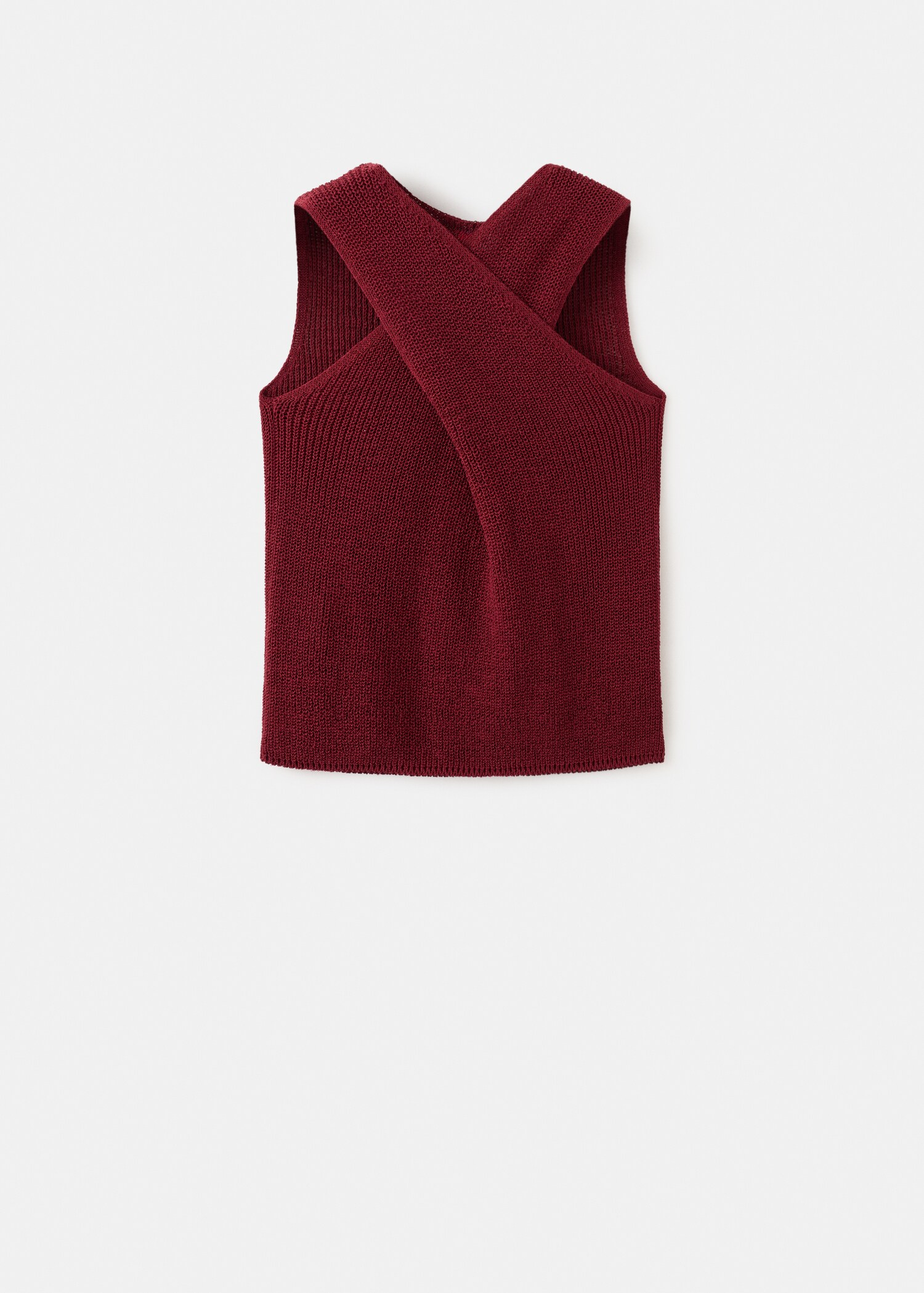 توب محبوك متقاطع - منتج دون نموذج