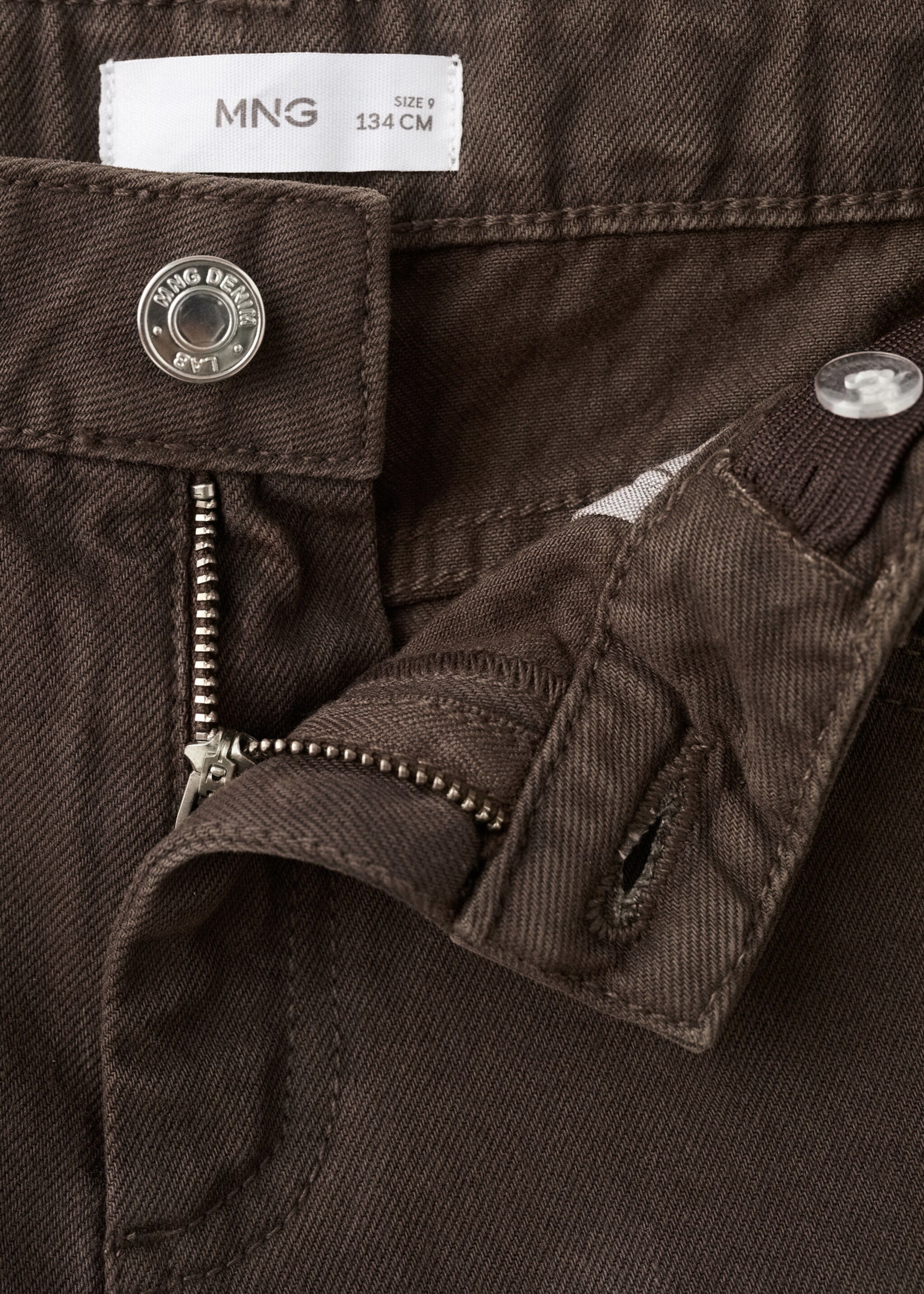 Bestickte Shorts mit Sternen - Detail des Artikels 0, Schokolade. Ref: 27017784-00.