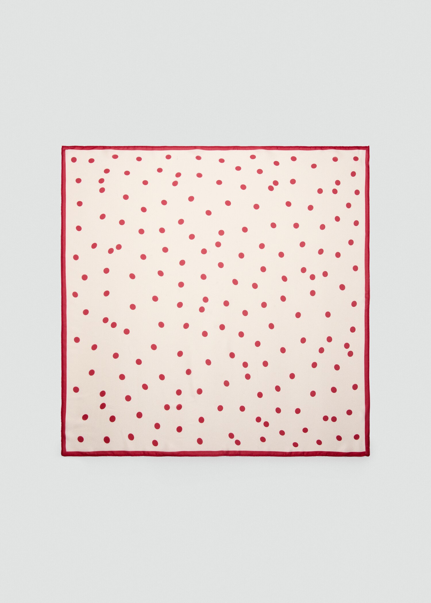 Satin check-print scarf - Article without model