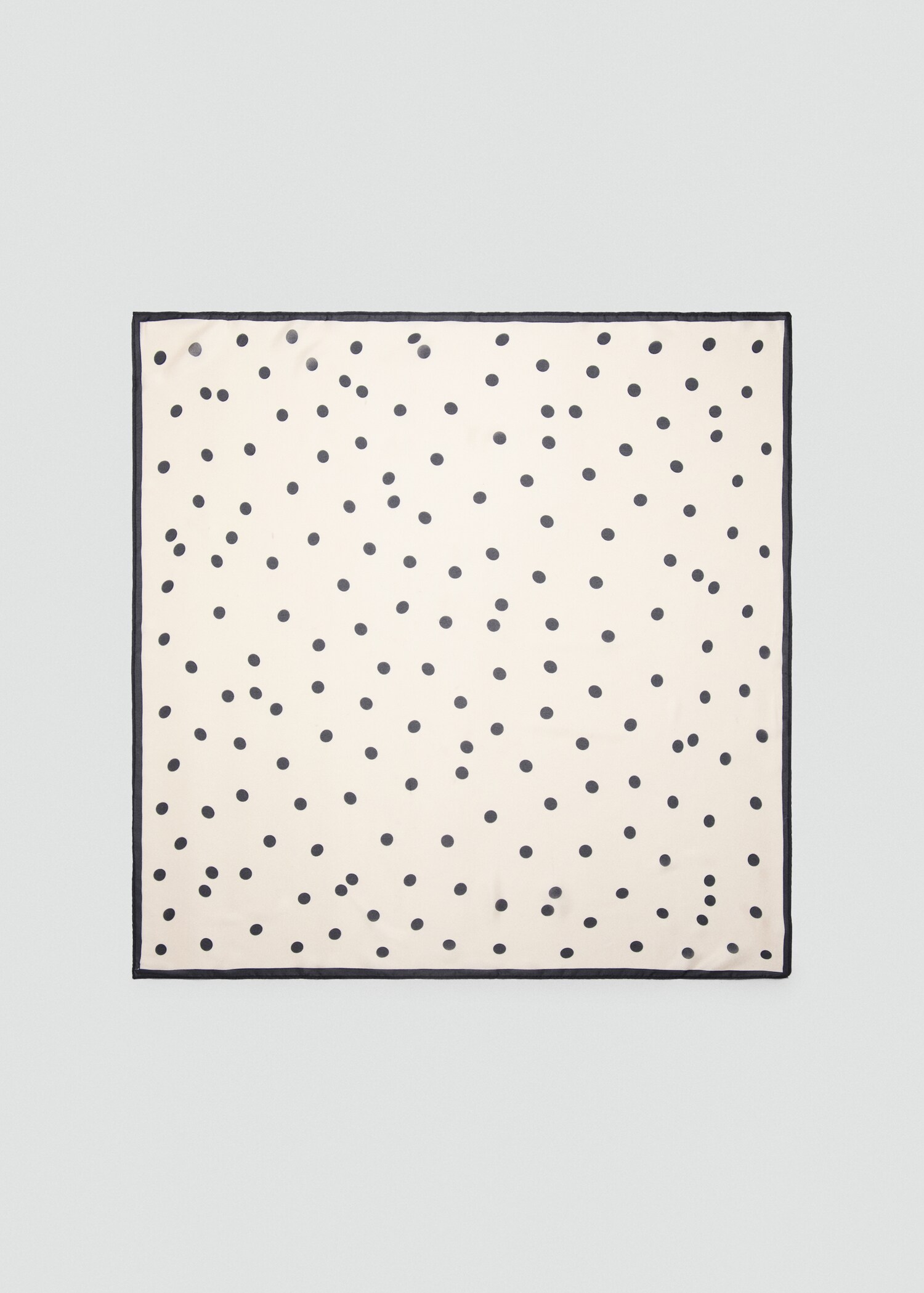 Satin check-print scarf - Article without model