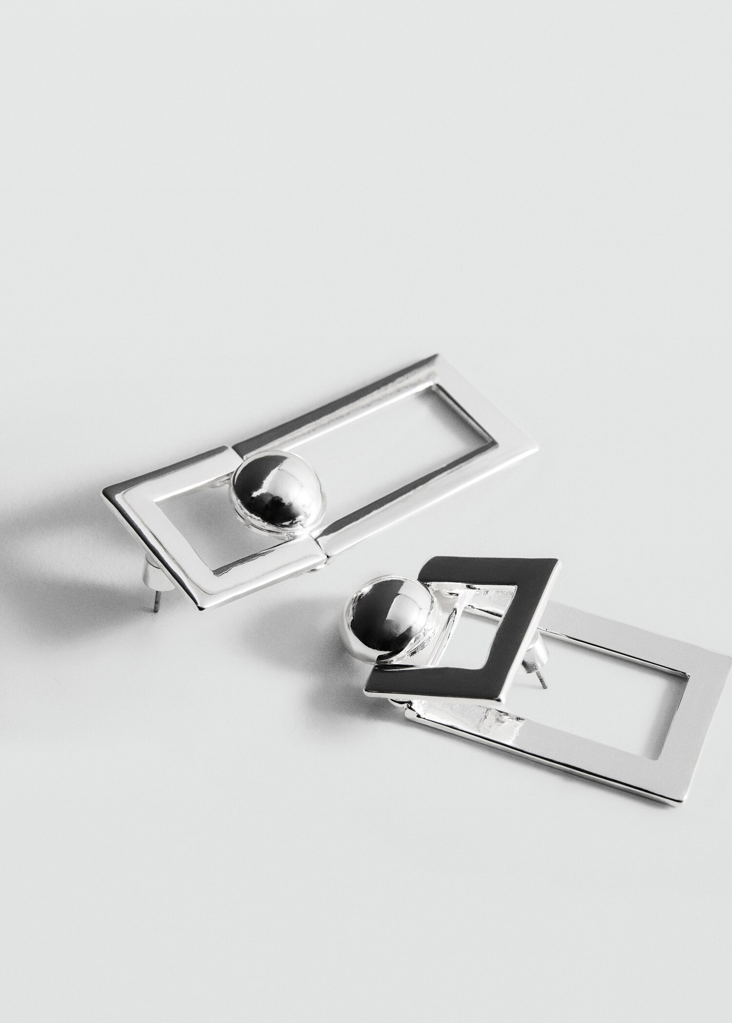 Metal pendants earrings - Medium plane