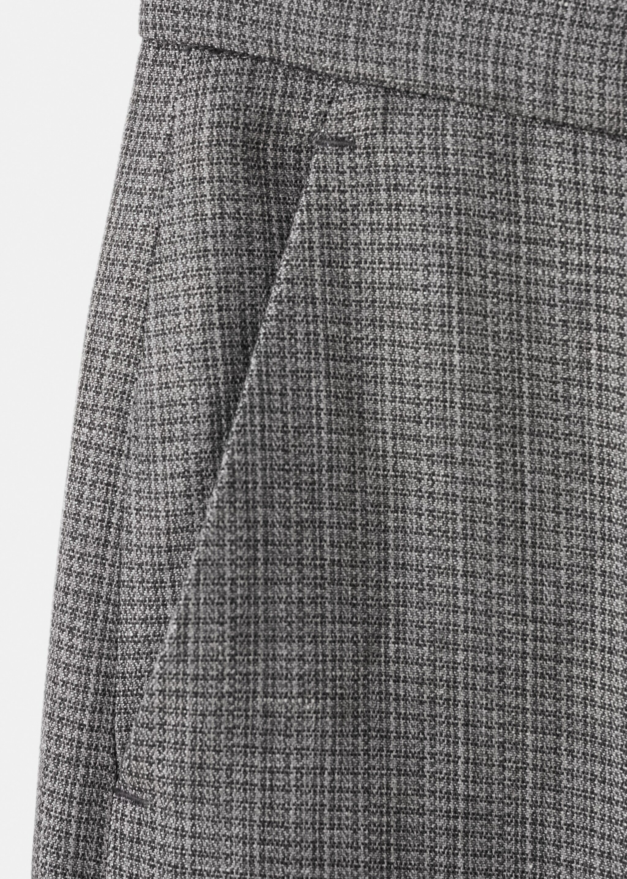 Flecked suit trousers - Details of the article 0, Black. Ref: 27017803-00.