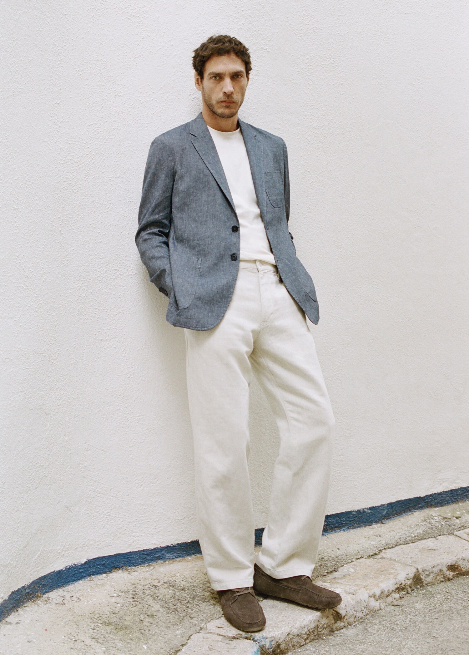 Veste slim fit lin coton - Détail de l'article 5