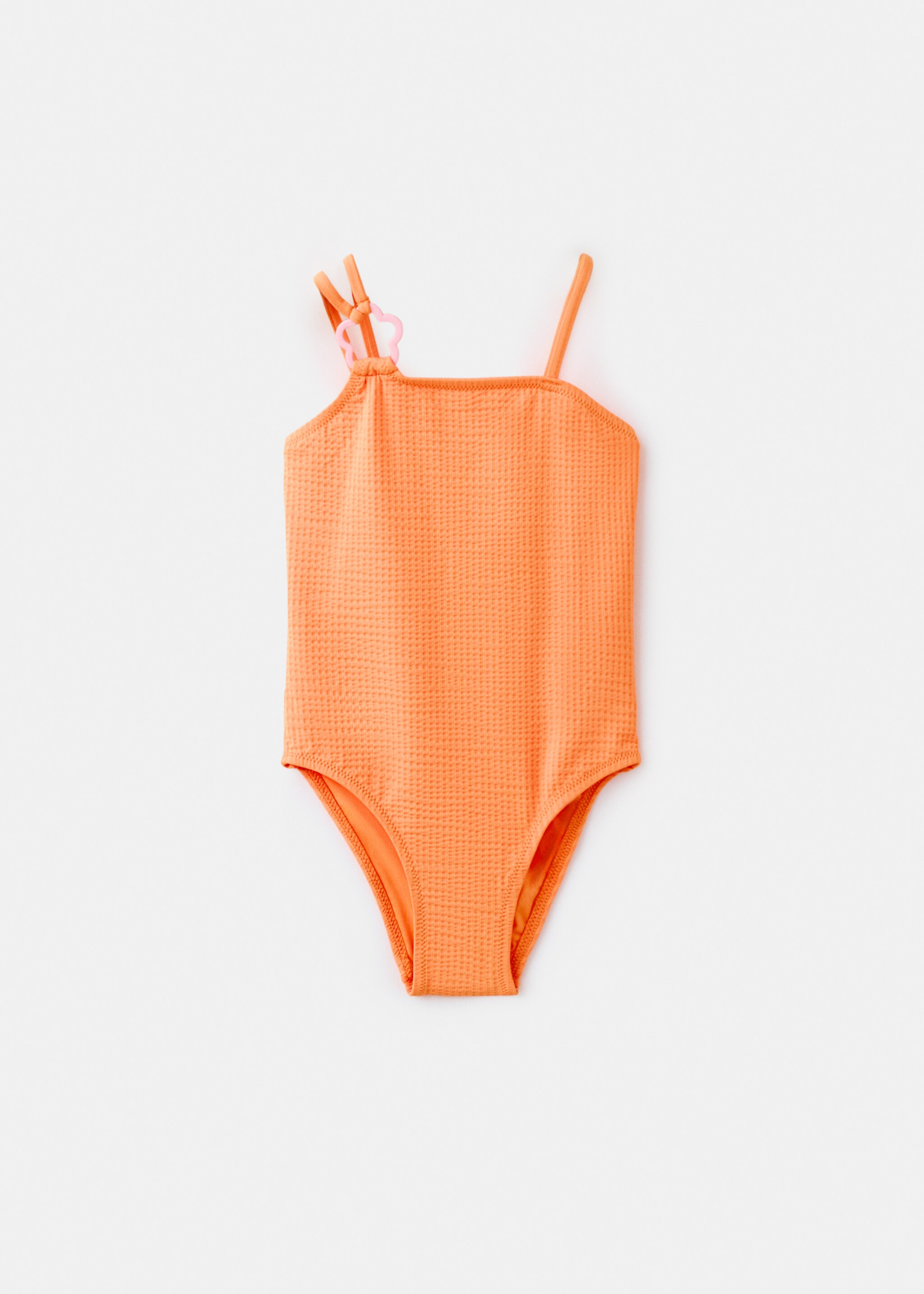 Flower-ring swimsuit - Article without model, Neon Orange. Ref: 27017901-00.
