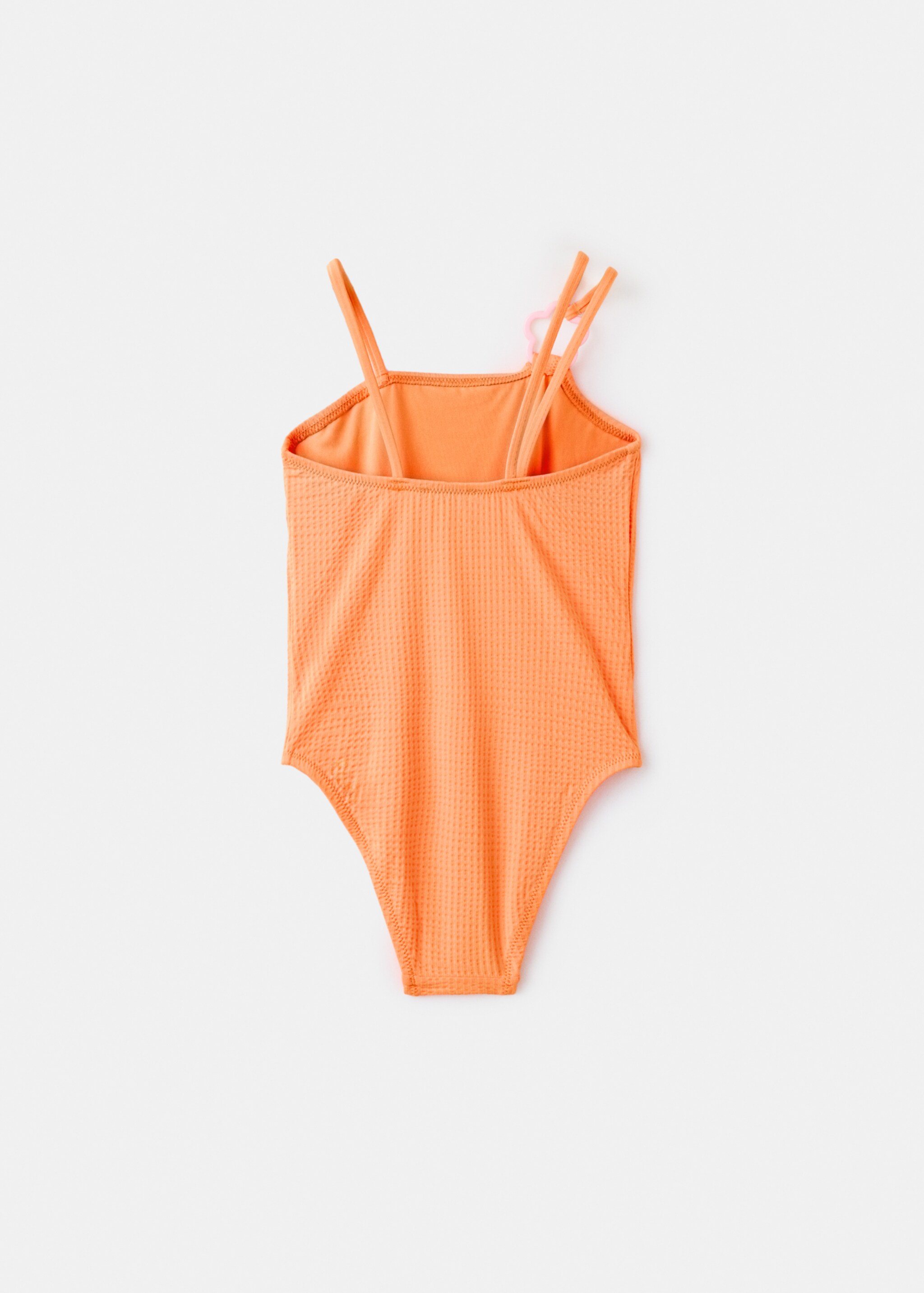 Flower-ring swimsuit - Reverse of the article, Neon Orange. Ref: 27017901-00.