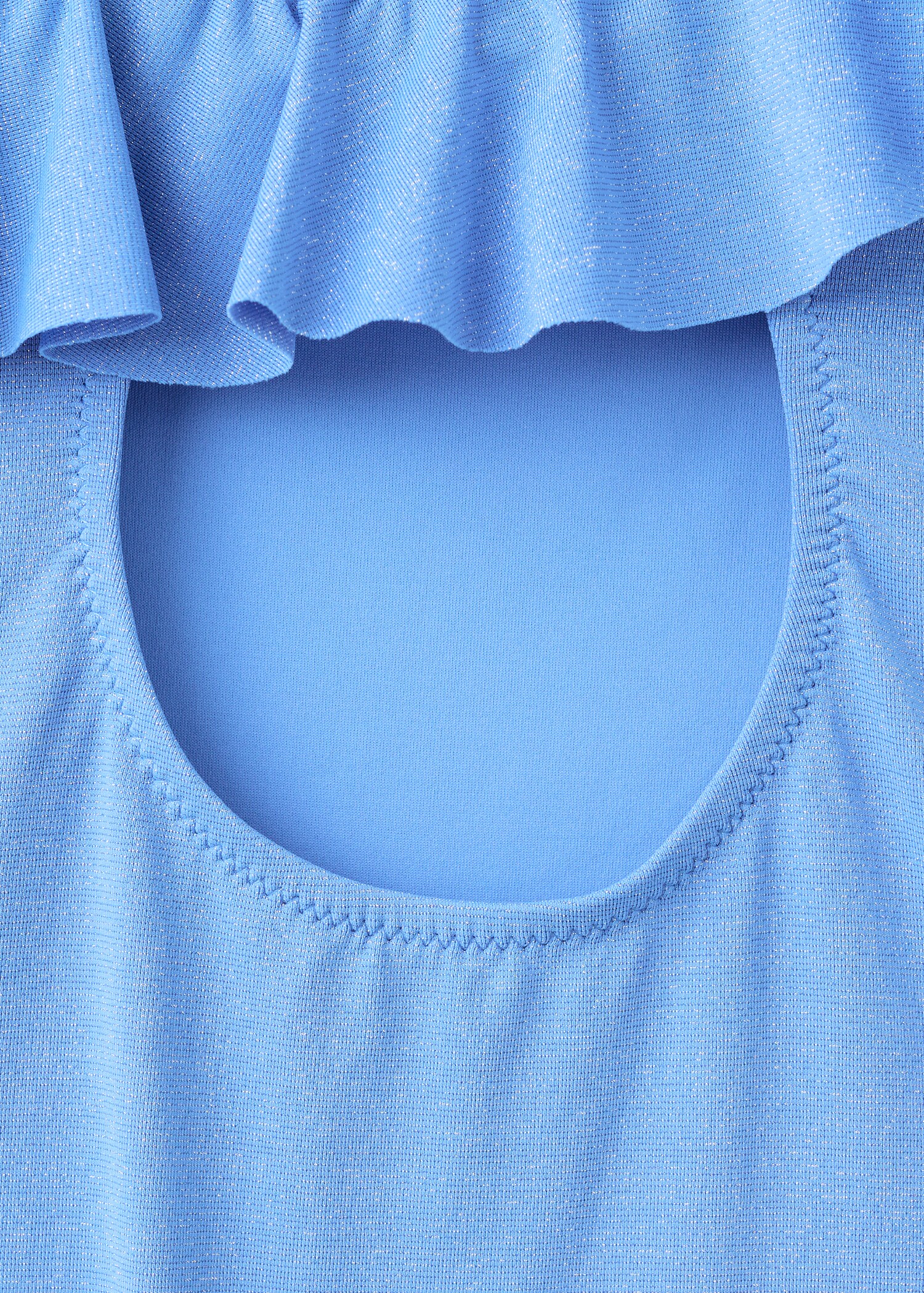 Asymmetric ruffle swimsuit - Details of the article 0
