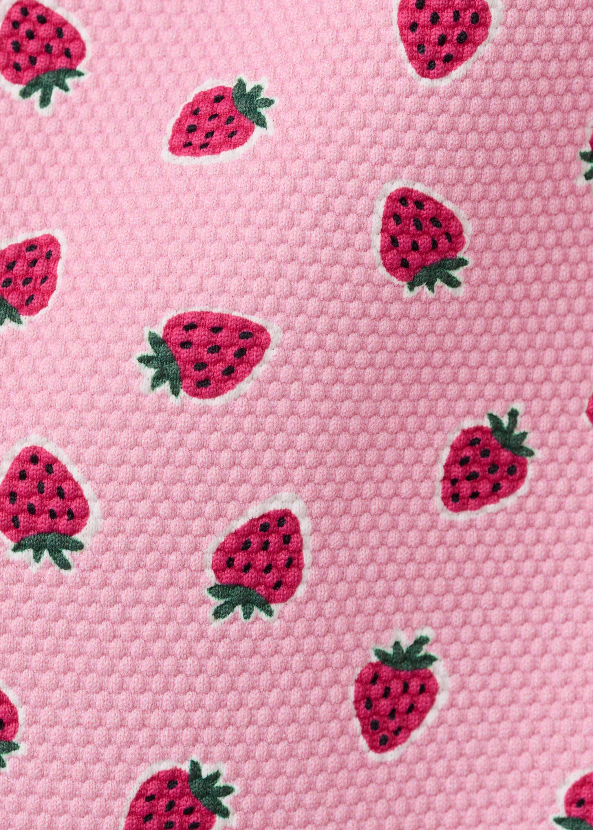 Strawberry print swimsuit - Details of the article 0, Pink. Ref: 27017905-00.