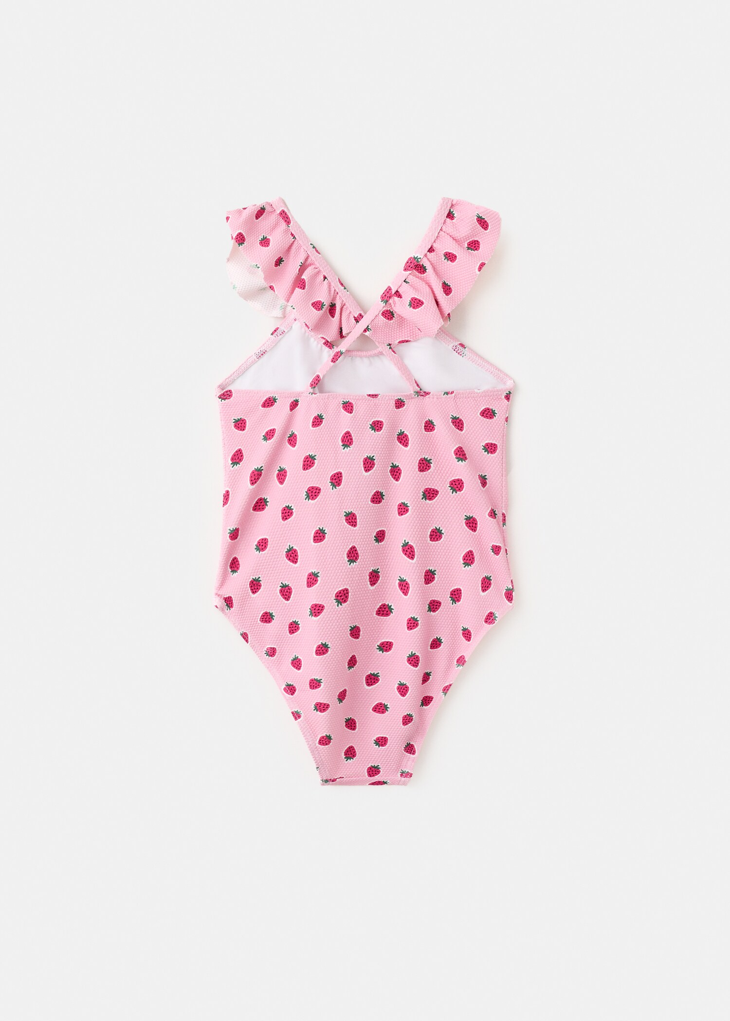 Strawberry print swimsuit - Reverse of the article