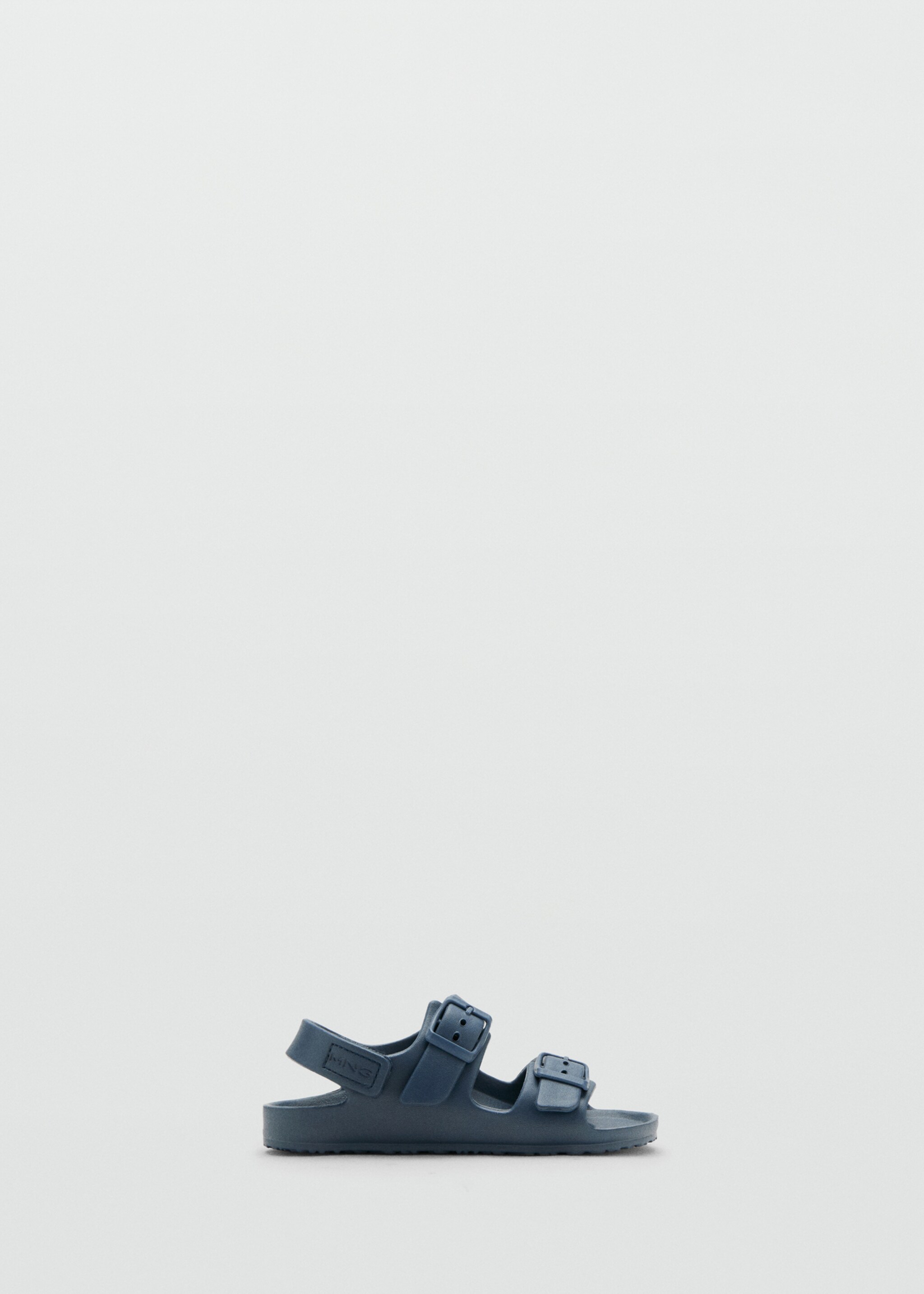 Rubberised buckle sandals - Article without model, Navy. Ref: 27017906-00.