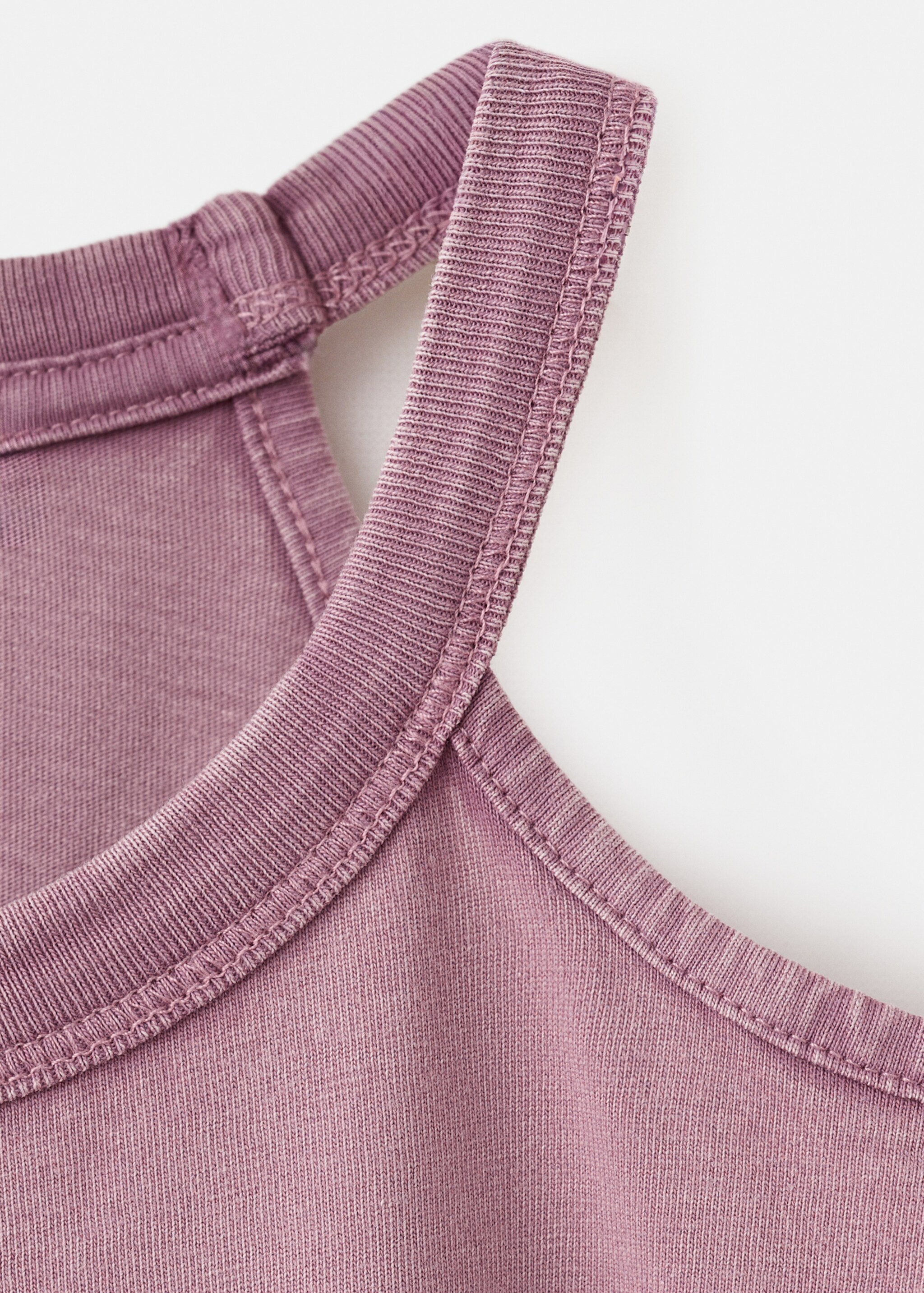 Off-the-shoulder T-shirt - Details of the article 8, Pink. Ref: 27017908-00.