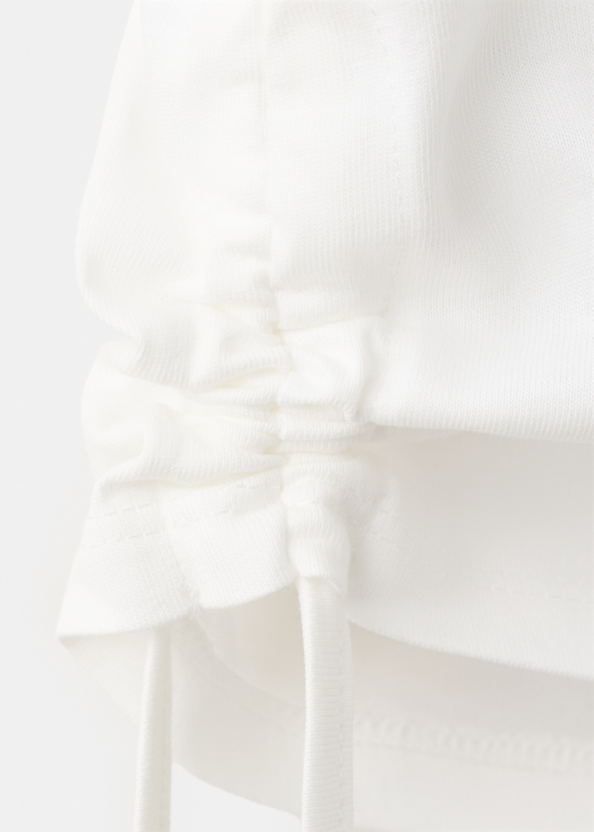 Camiseta algodón estampada lazos - Detalle del artículo 8, Blanco roto. Ref: 27017909-00.