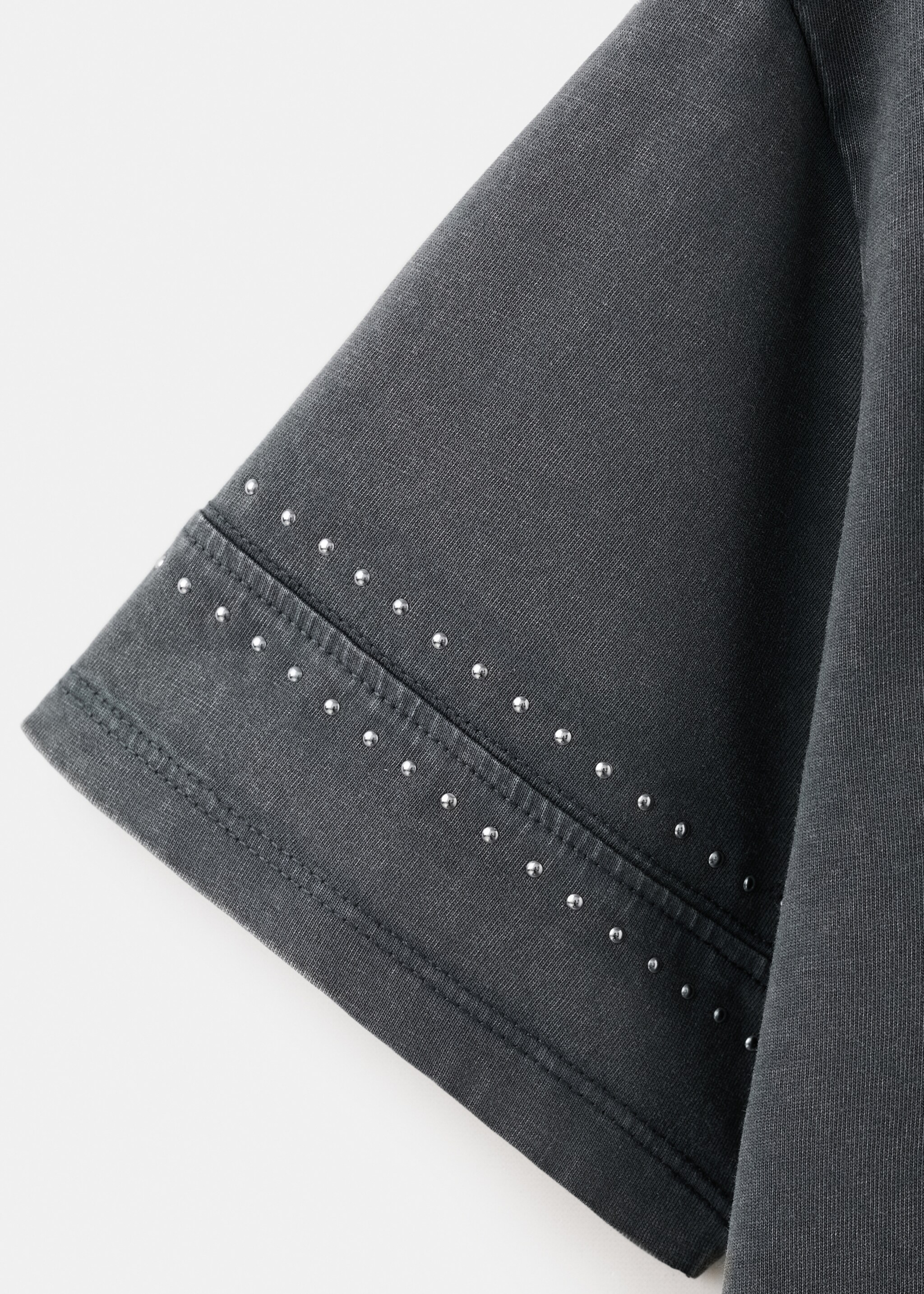 T-shirt imprimé strass - Détail de l'article 8, Gris anthracite. Ref: 27017910-00.