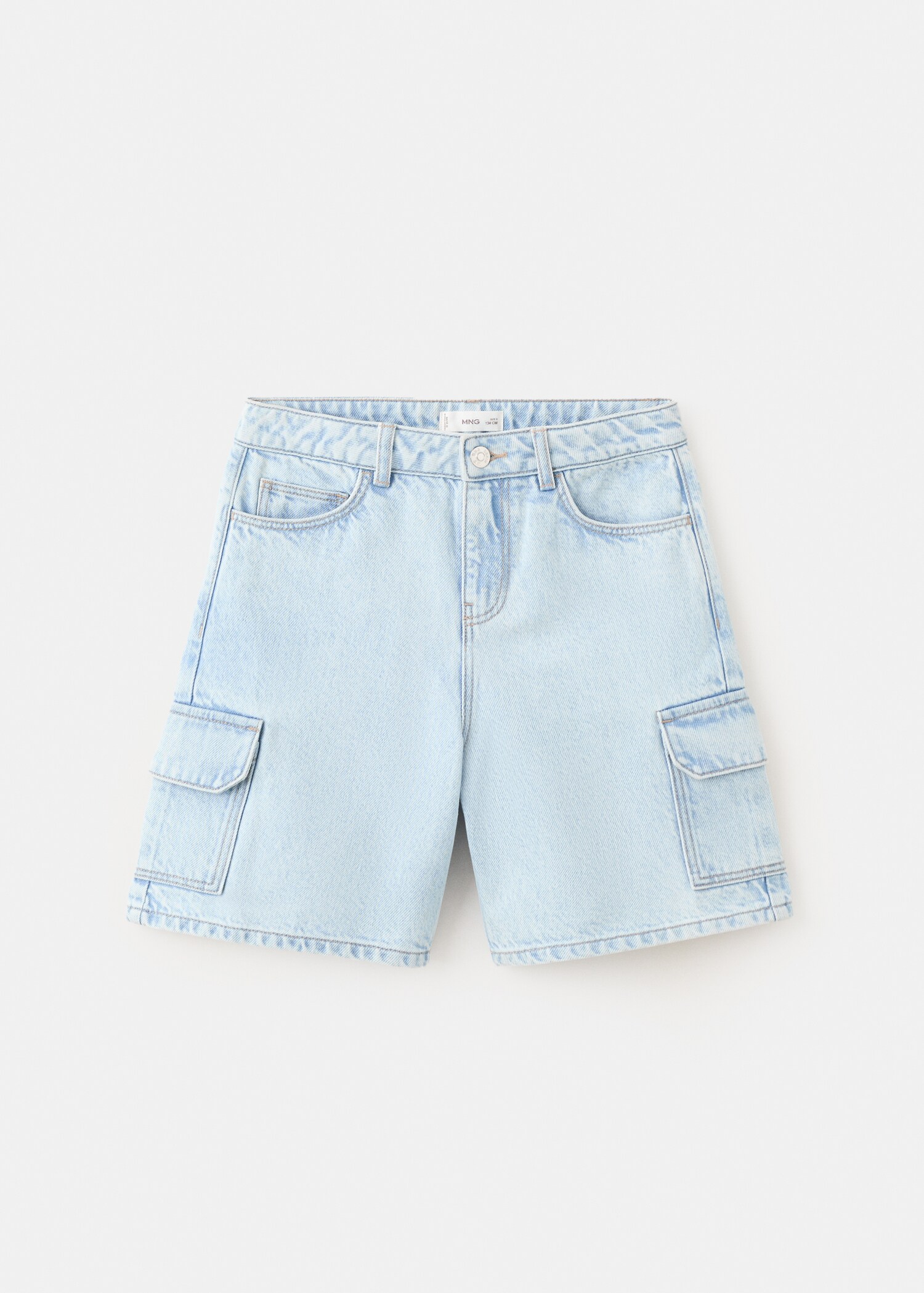 Denim cargo shorts - Article without model