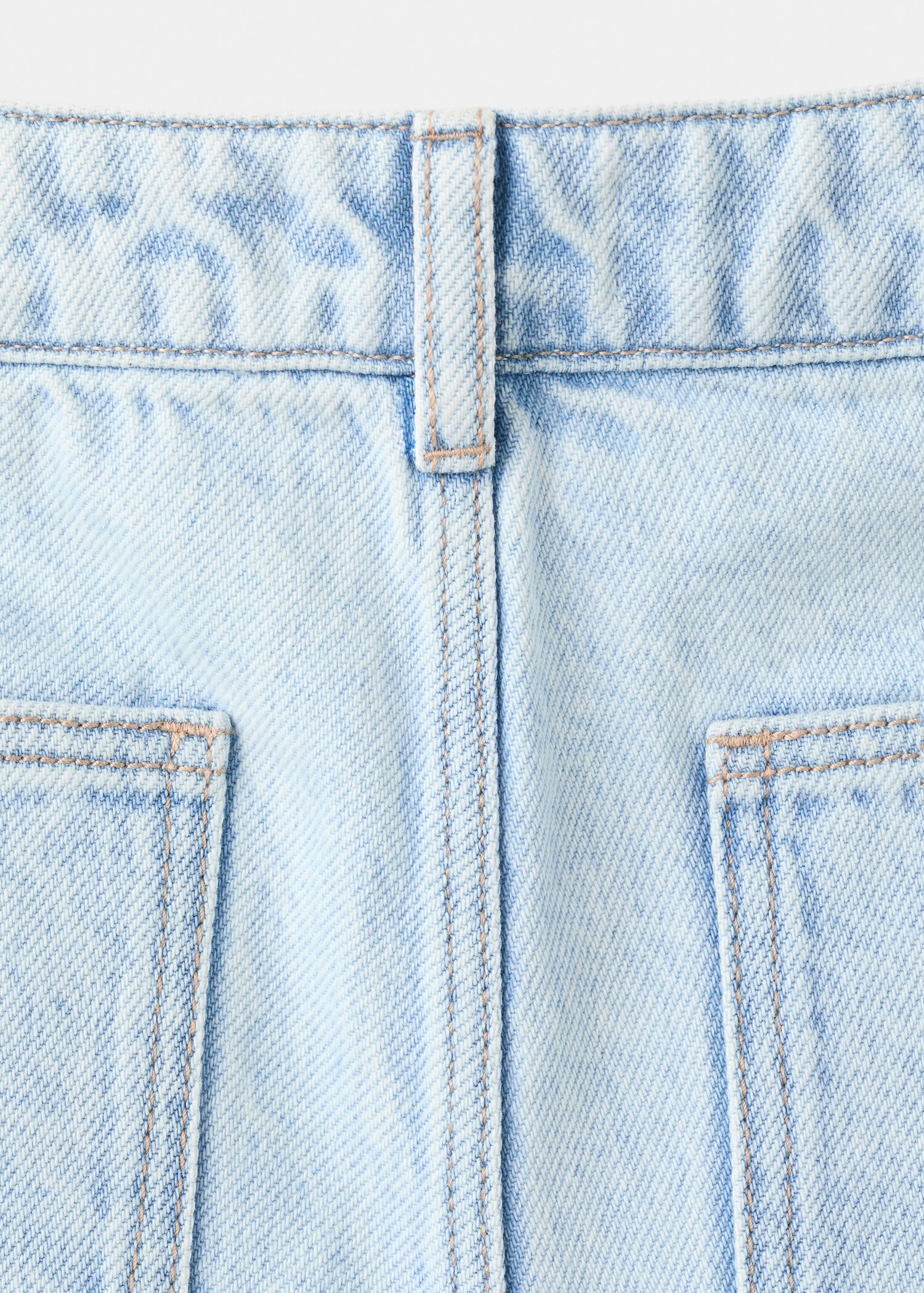 Denim cargo shorts - Details of the article 0