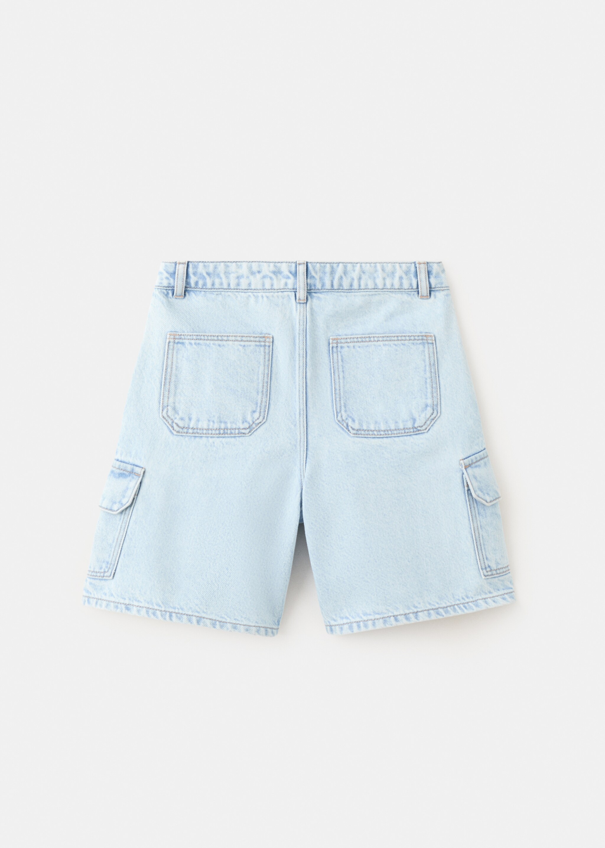 Denim cargo shorts - Reverse of the article, Light Blue. Ref: 27017912-00.