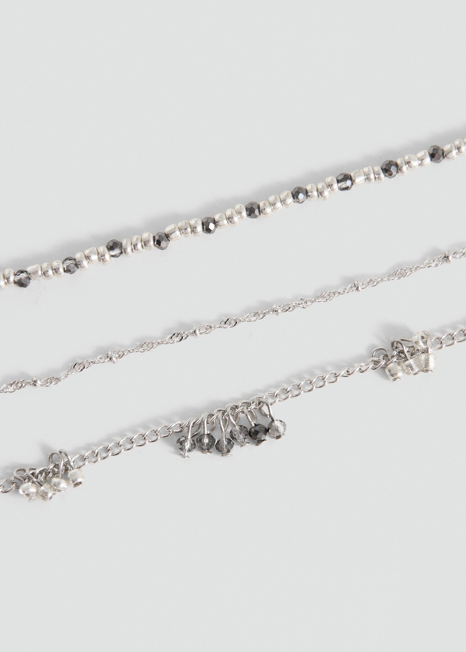 Multiple pendant necklace - Medium plane