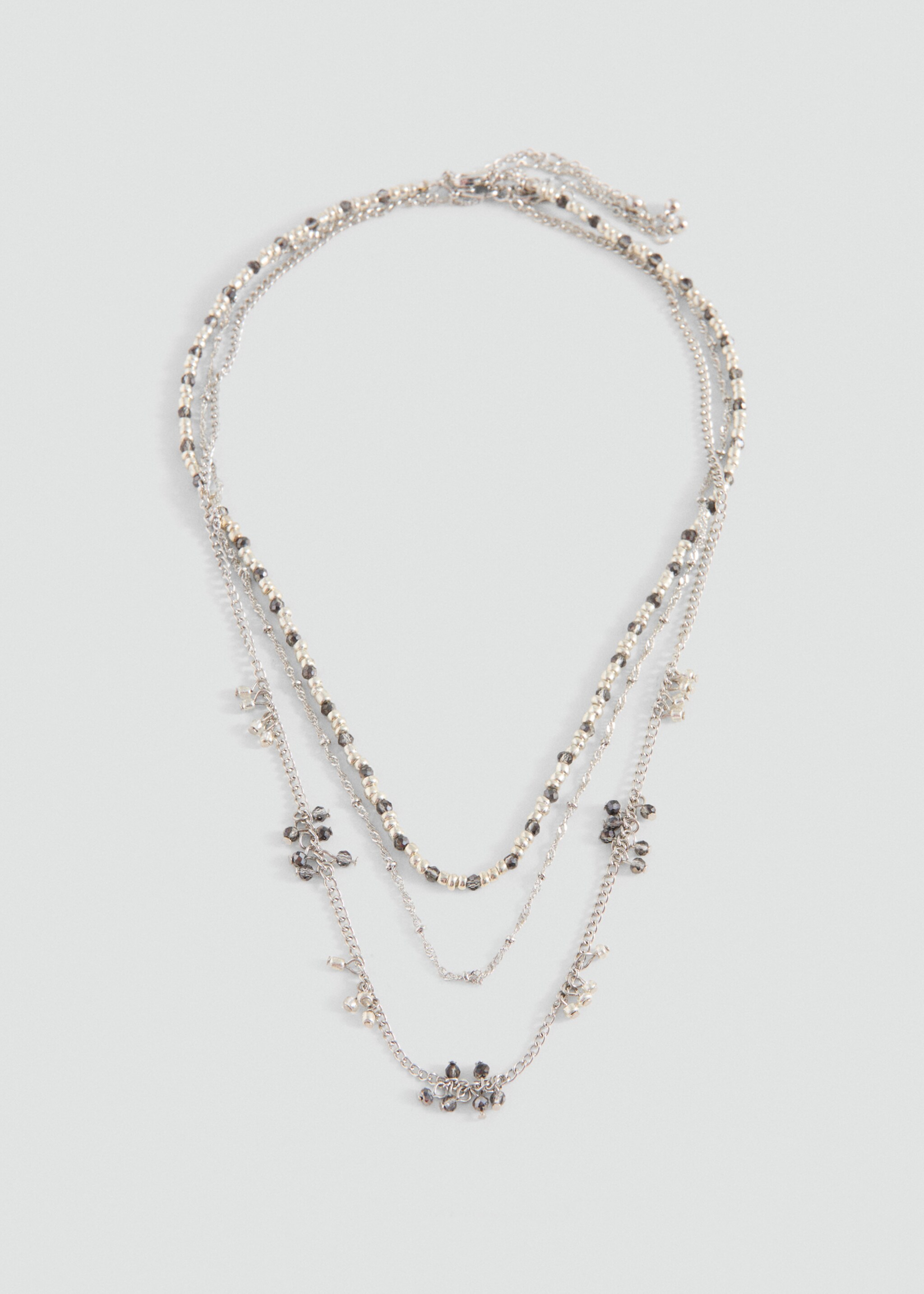 Multiple pendant necklace - Article without model, Silver. Ref: 27017924-00.