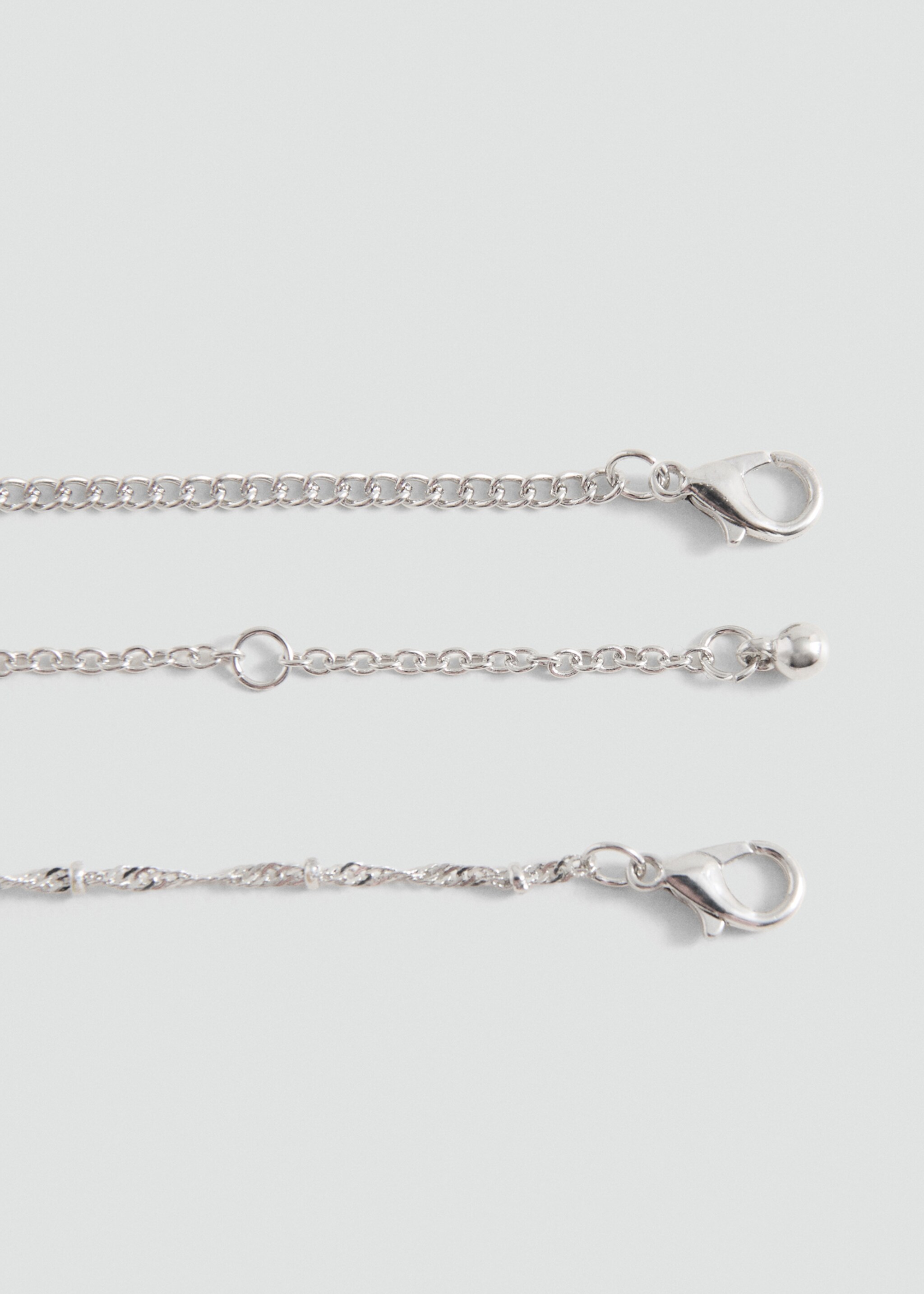 Multiple pendant necklace - Details of the article 1, Silver. Ref: 27017924-00.