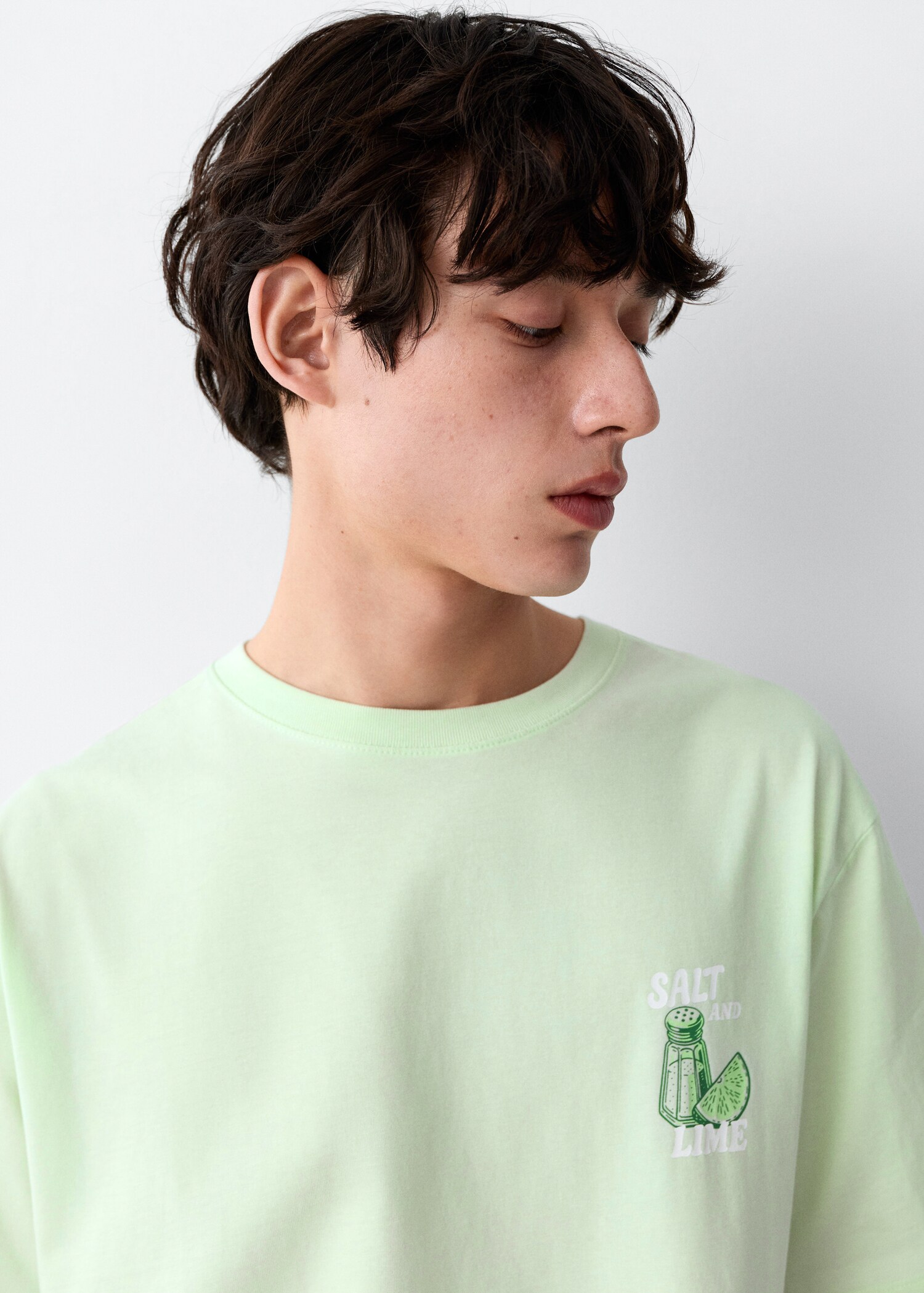 Printed cotton-blend t-shirt - Details of the article 1