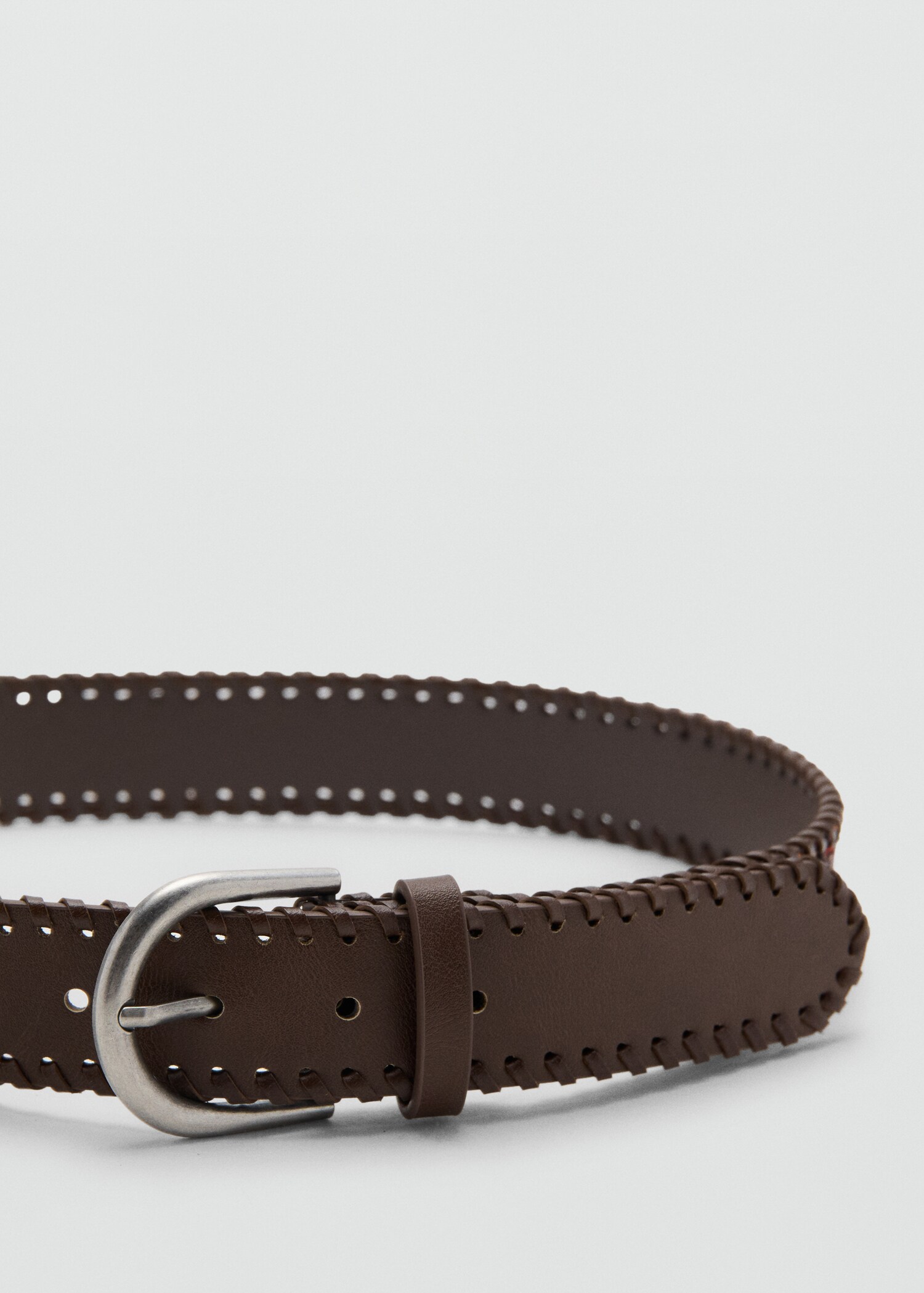 Braided buckle belt - Medium plane