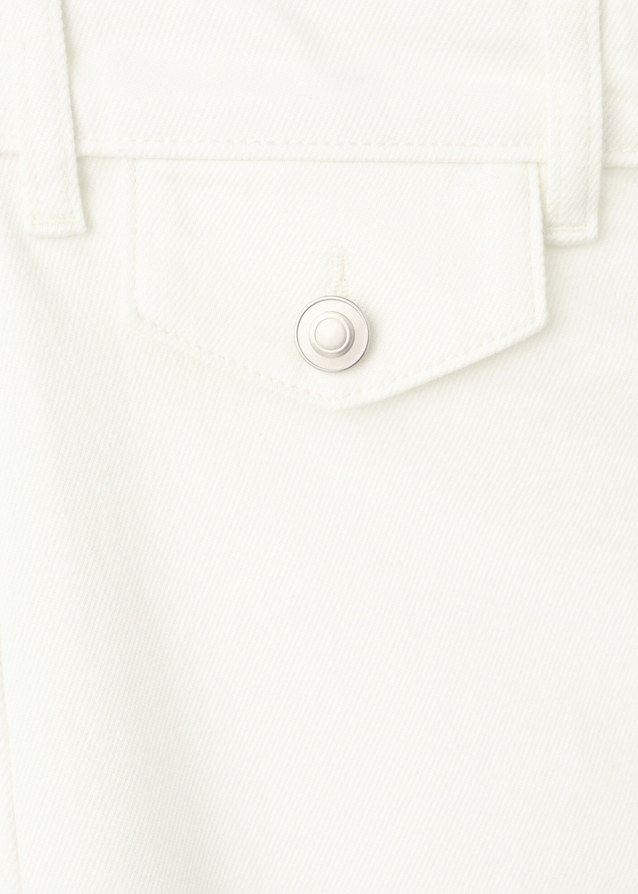 Wide leg mid-rise trousers with pockets - Details of the article 0, White. Ref: 27017944-00.