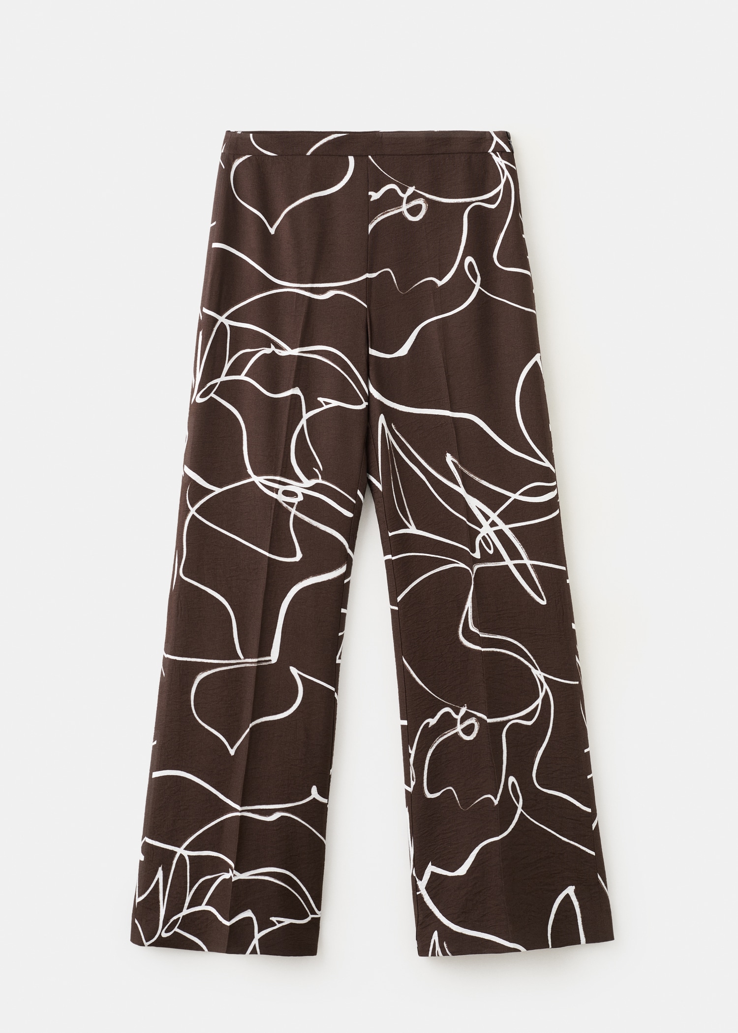 Wide leg printed trousers - Article without model