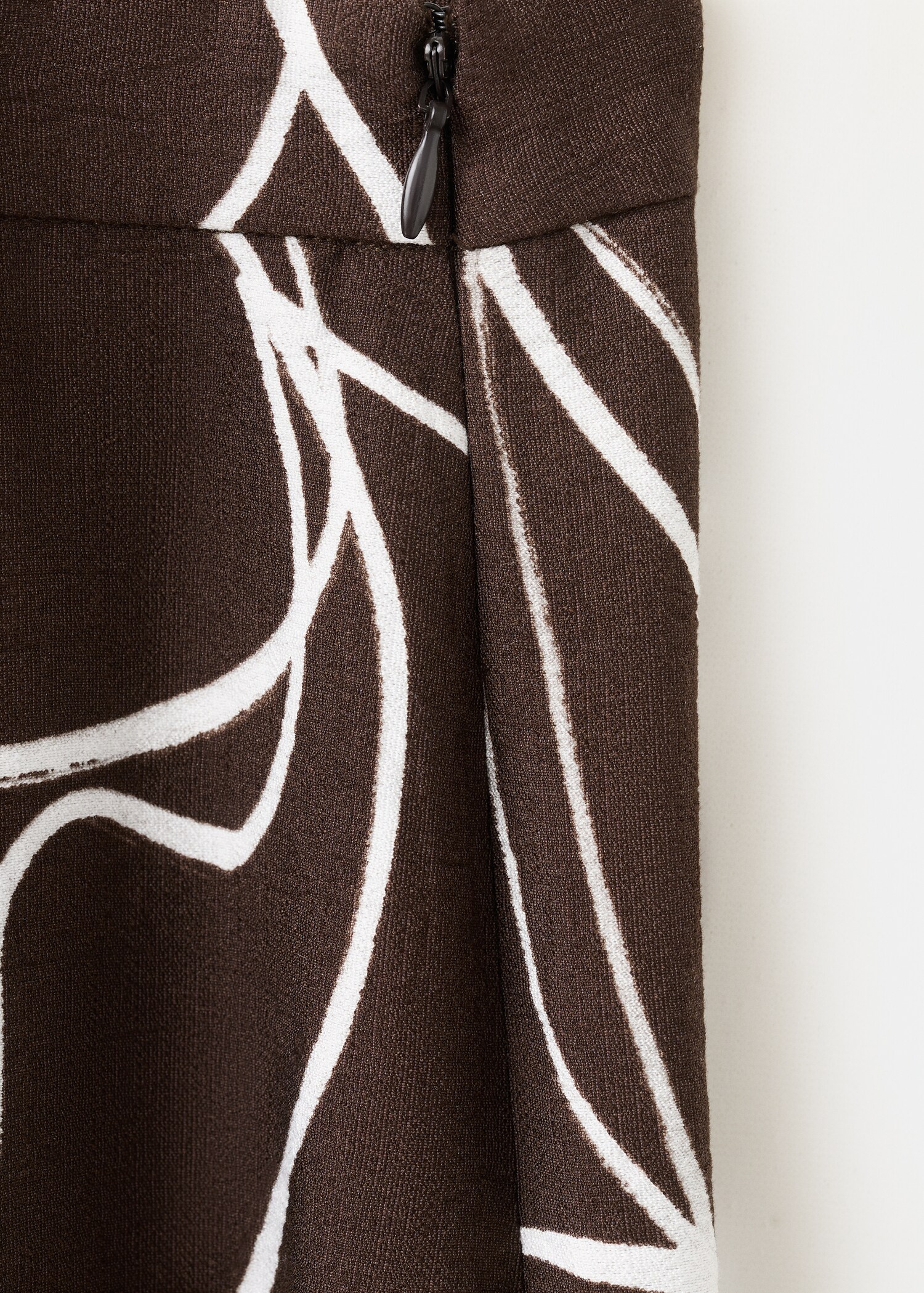 Wide leg printed trousers - Details of the article 0