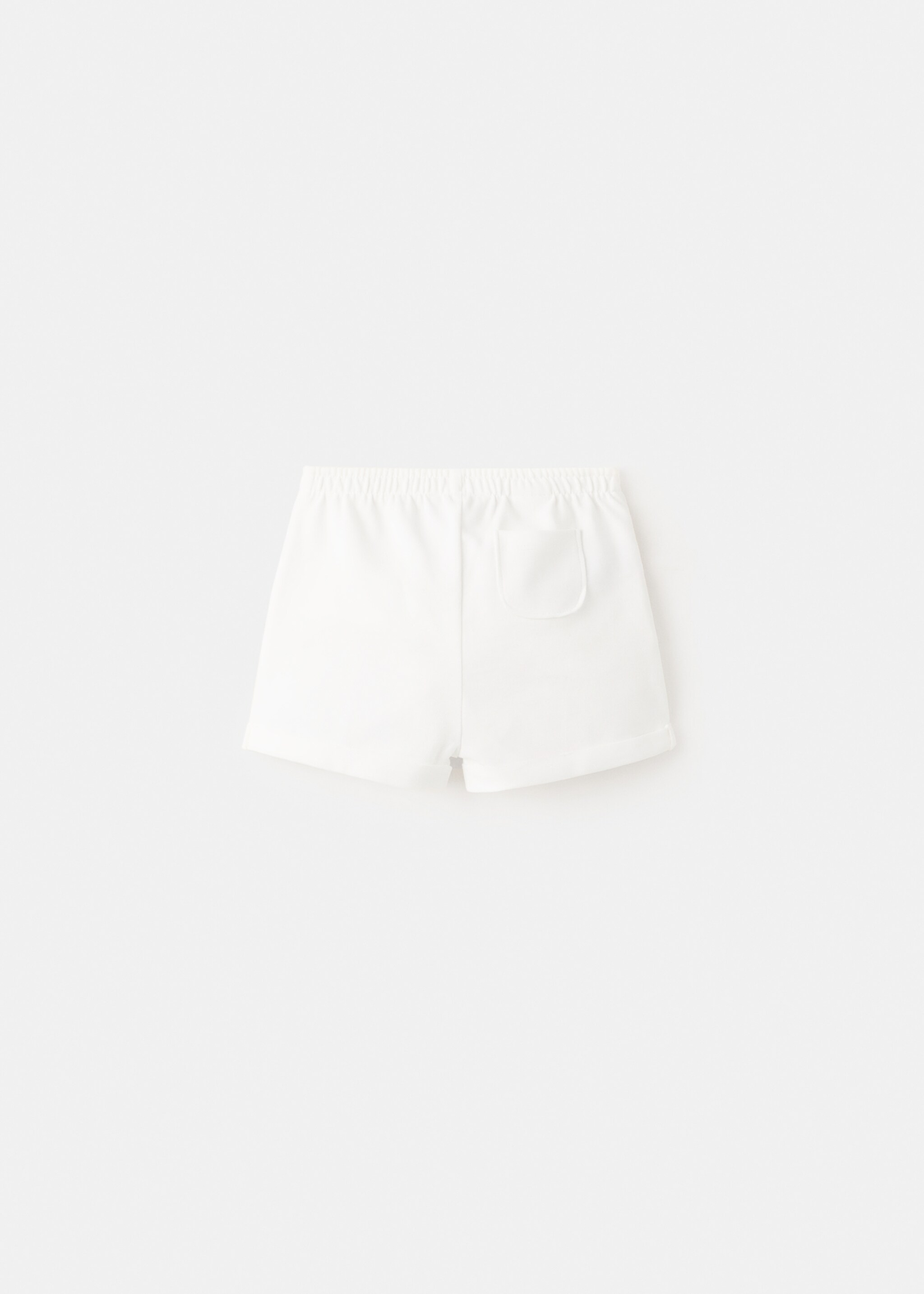 Cotton shorts - Reverse of the article, Off White. Ref: 27018264-00.