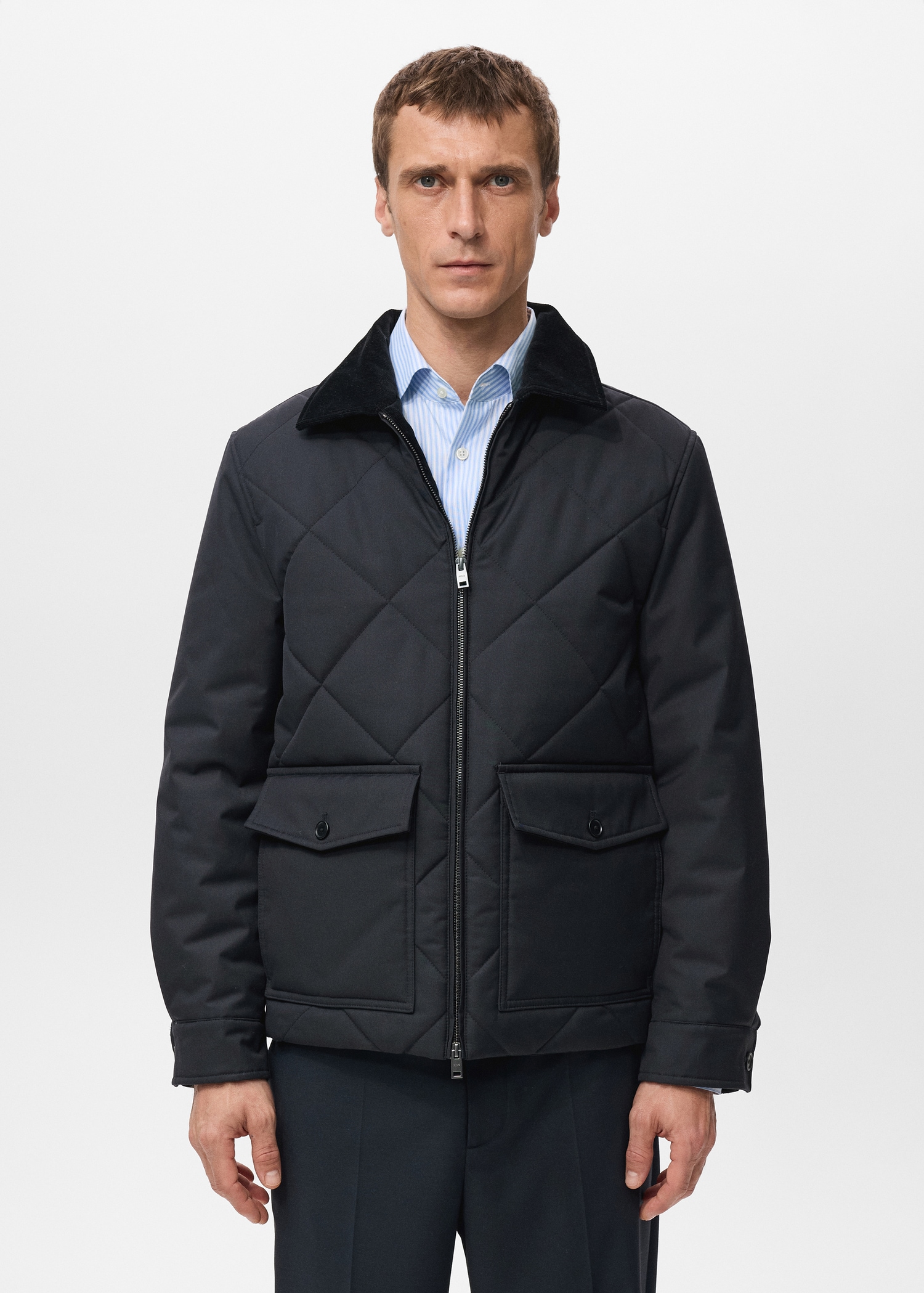 Quilted water repellent jacket - Medium plane