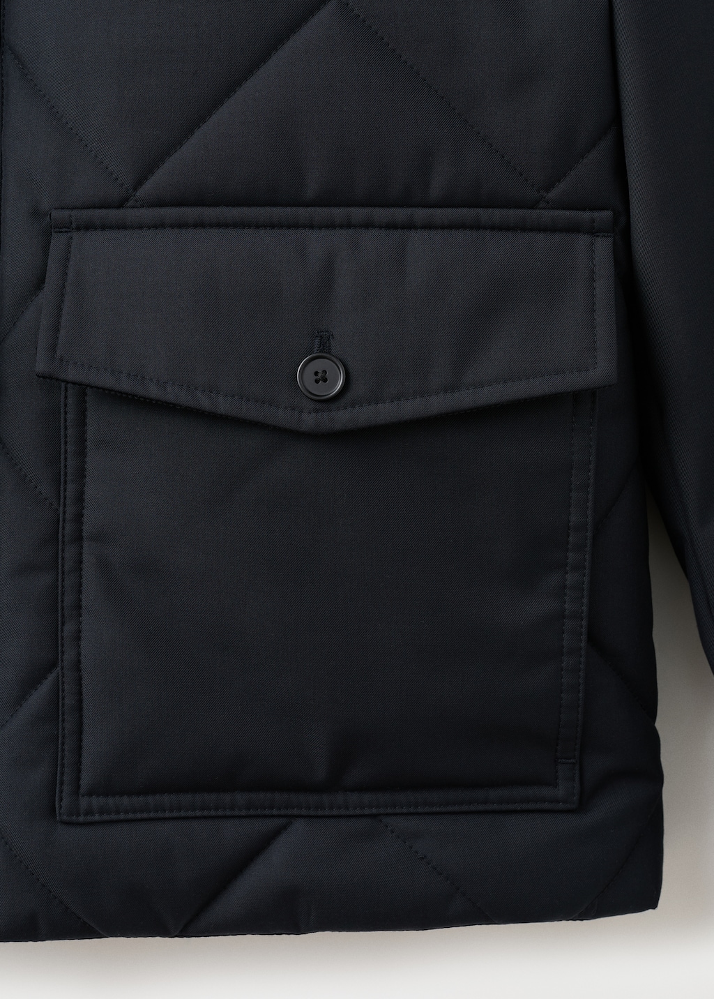Quilted water repellent jacket