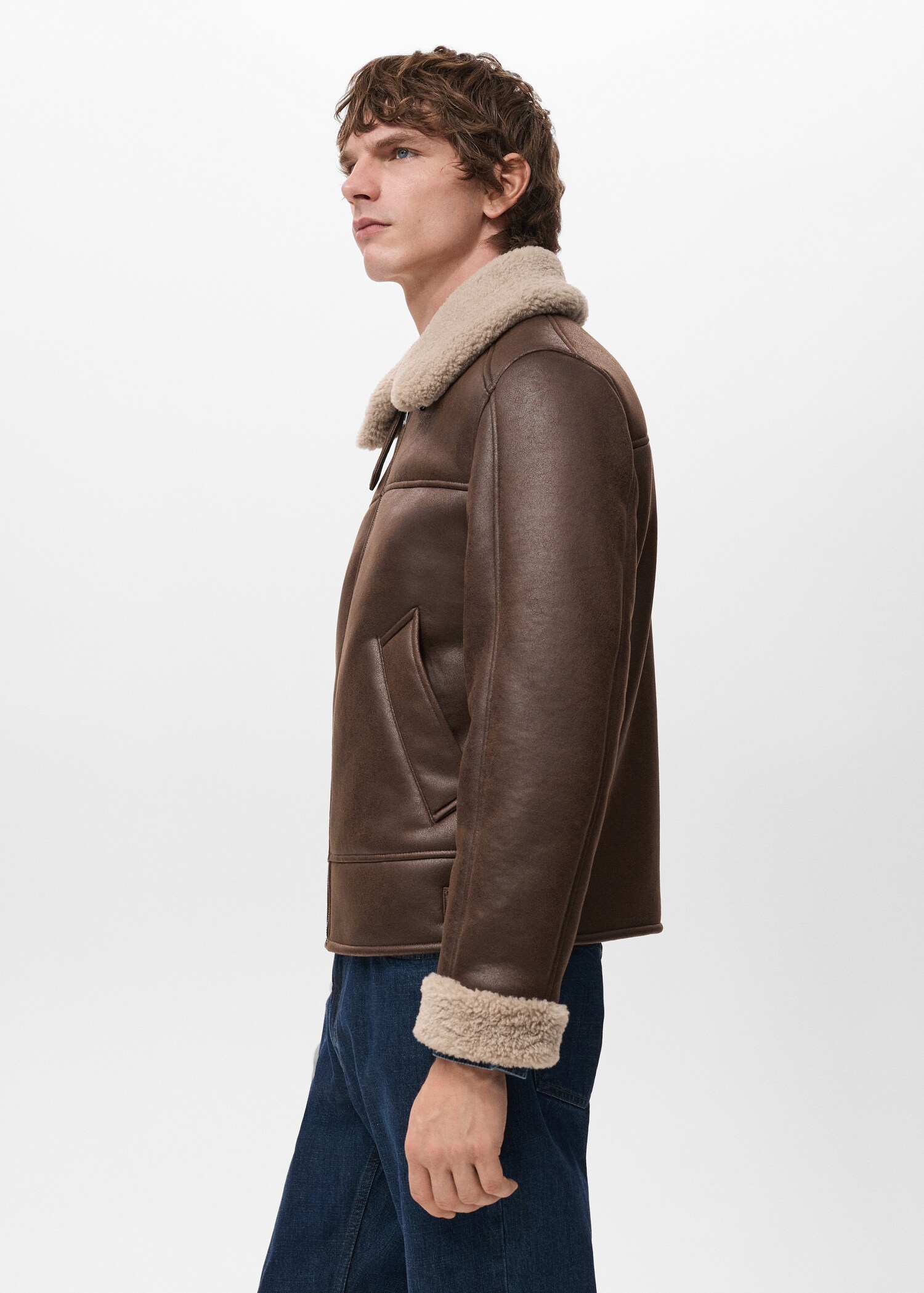 Double face sheepskin jacket - Details of the article 2
