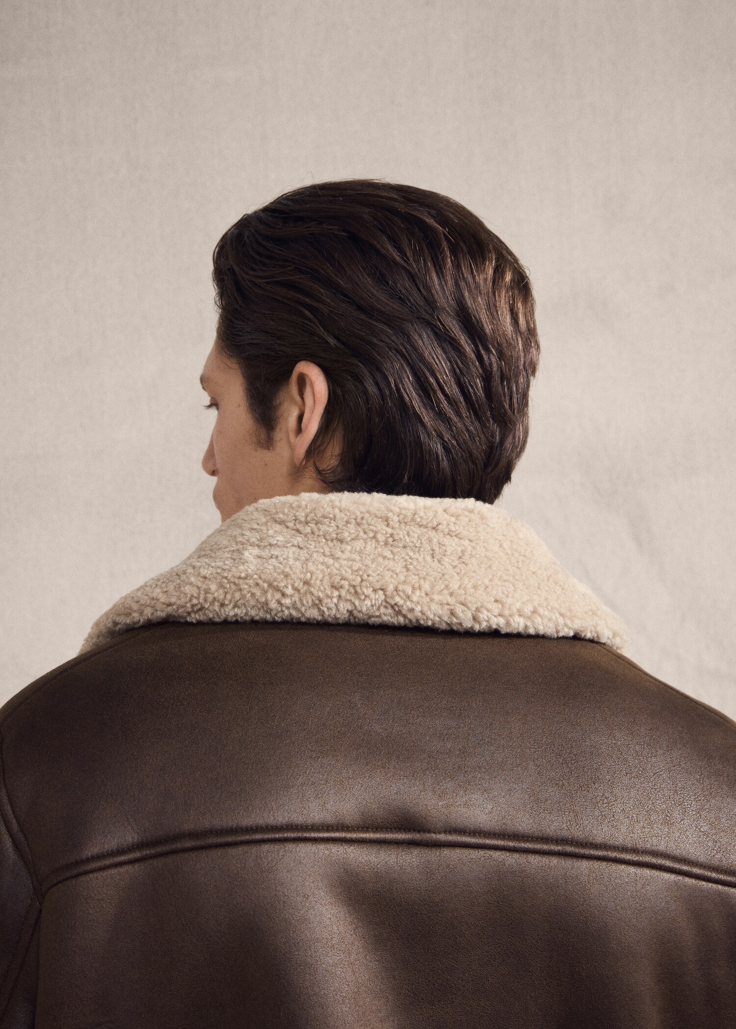 Doubleface-Jacke aus Kunstshearling - Detail des Artikels 3