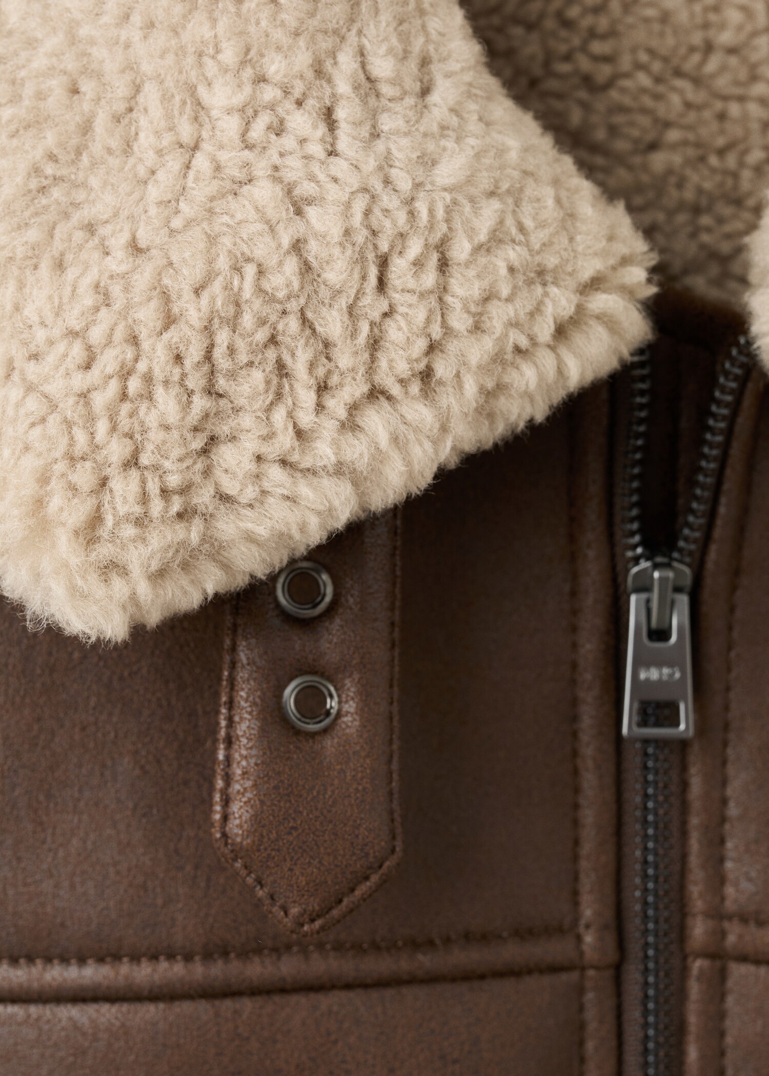 Double face sheepskin jacket - Details of the article 8