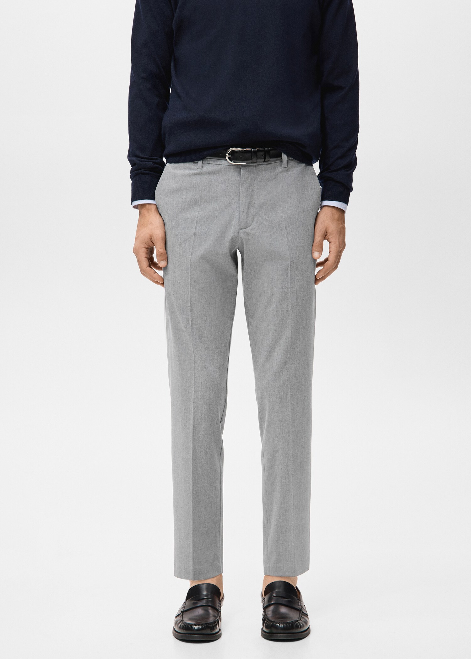 Pantalón Bologna cropped slim fit - Plano medio