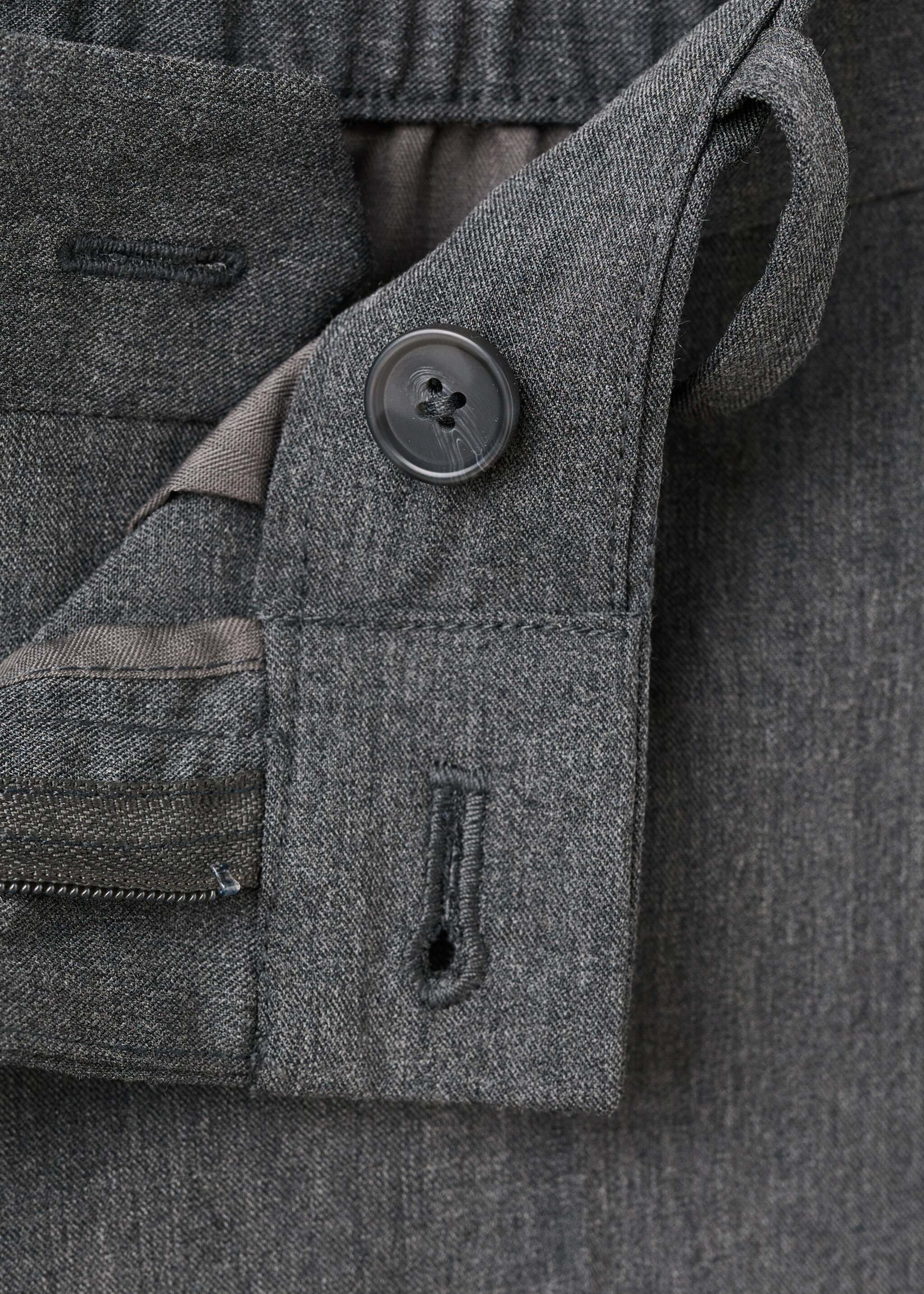 Bologna cropped slim-fit trousers - Details of the article 8, Grey. Ref: 27021190-00.