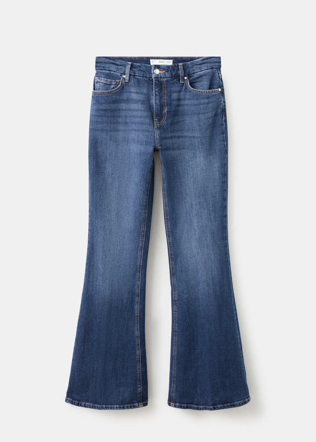 Mango Violet flared high-rise jeans