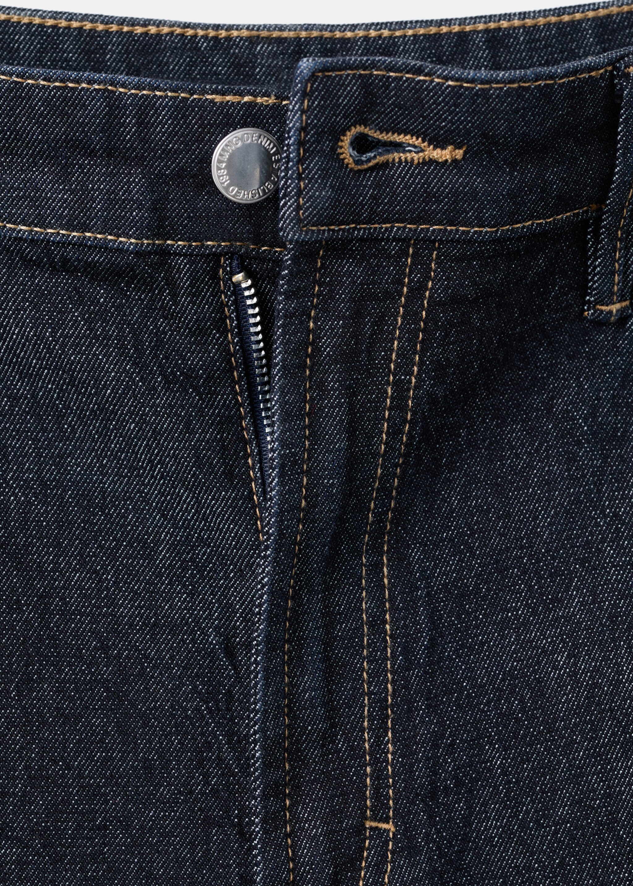 High-rise wideleg jeans - Details of the article 8, Open Blue. Ref: 27021197-00.