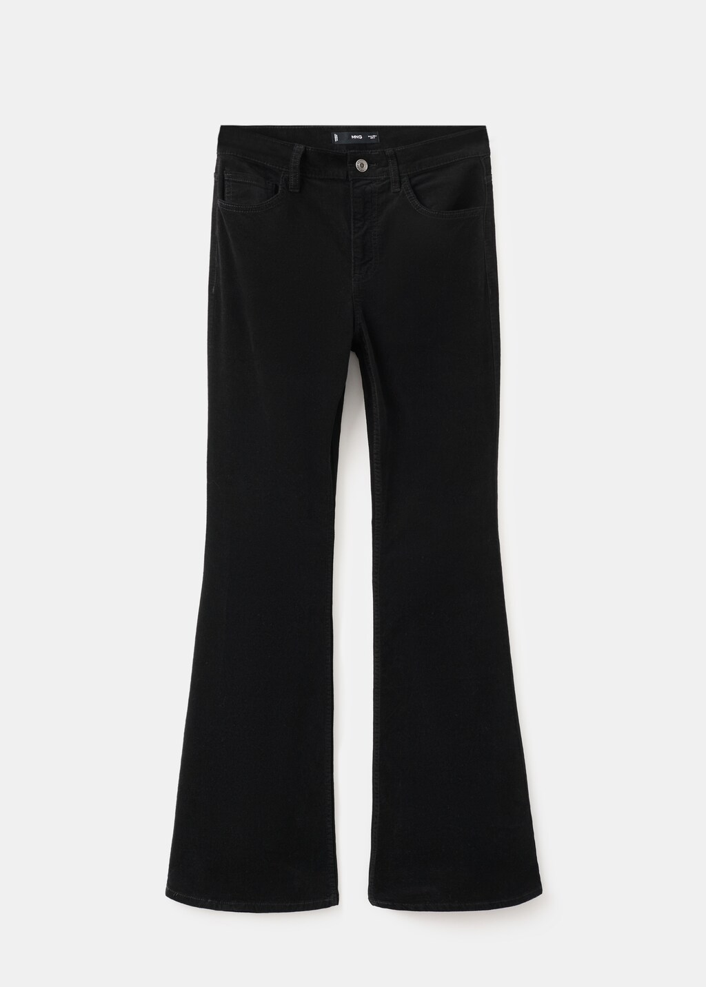 Mango Velvet flared jeans