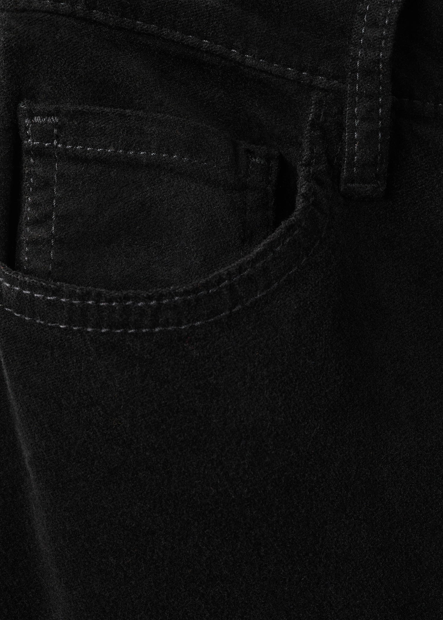 Velvet flared jeans - Details of the article 0