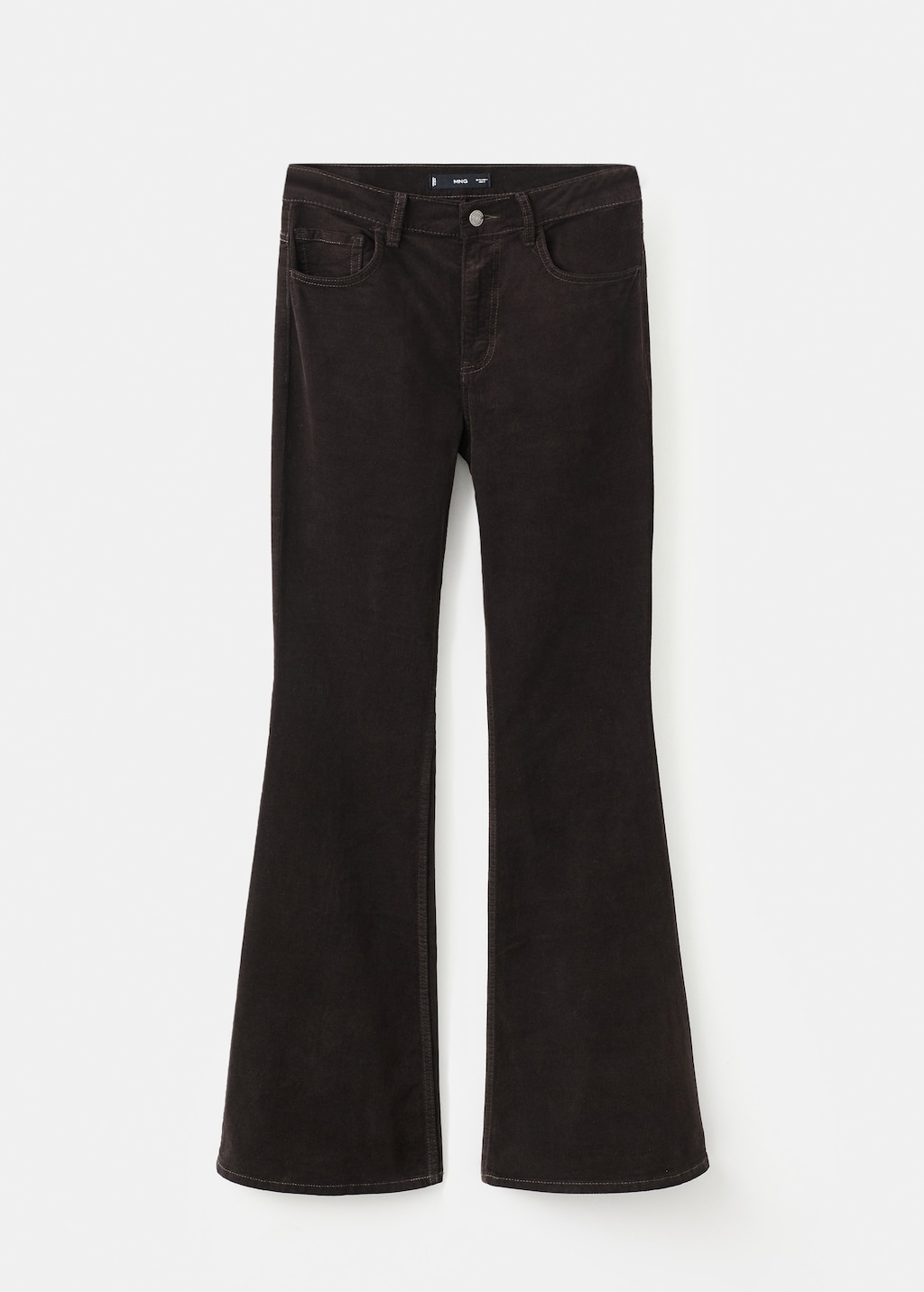 Mango Velvet flared jeans