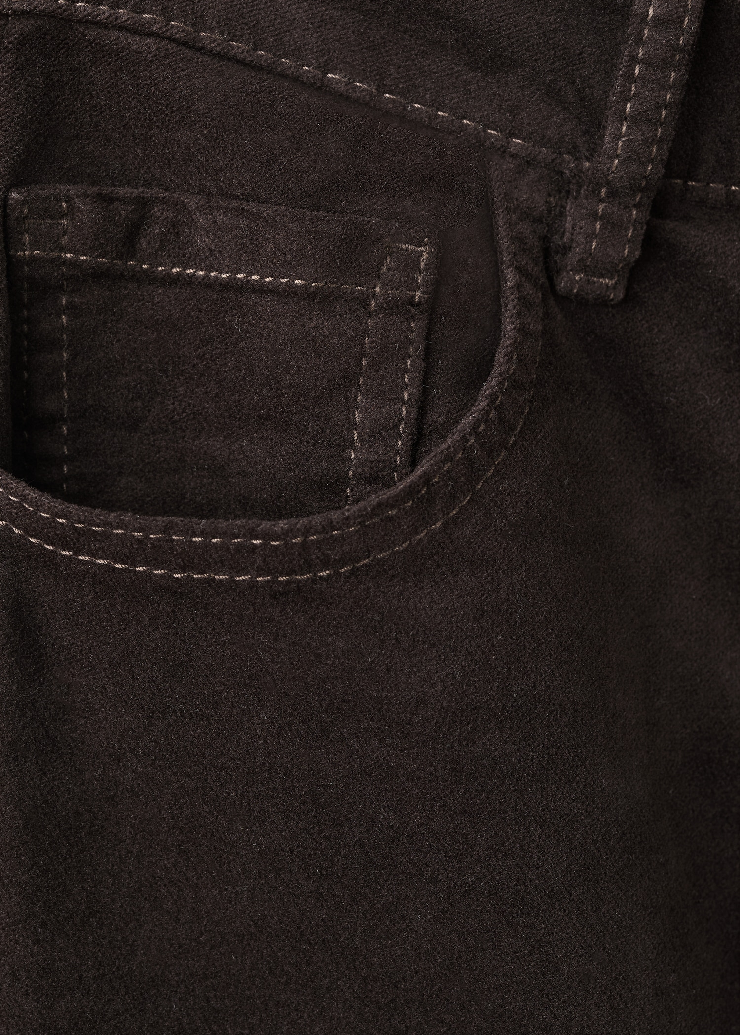 Velvet flared jeans - Details of the article 0