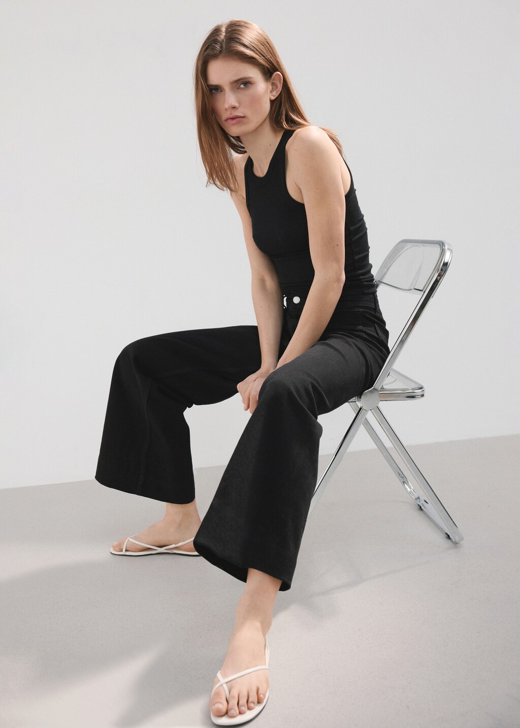 Mango Wide leg jeans with pockets