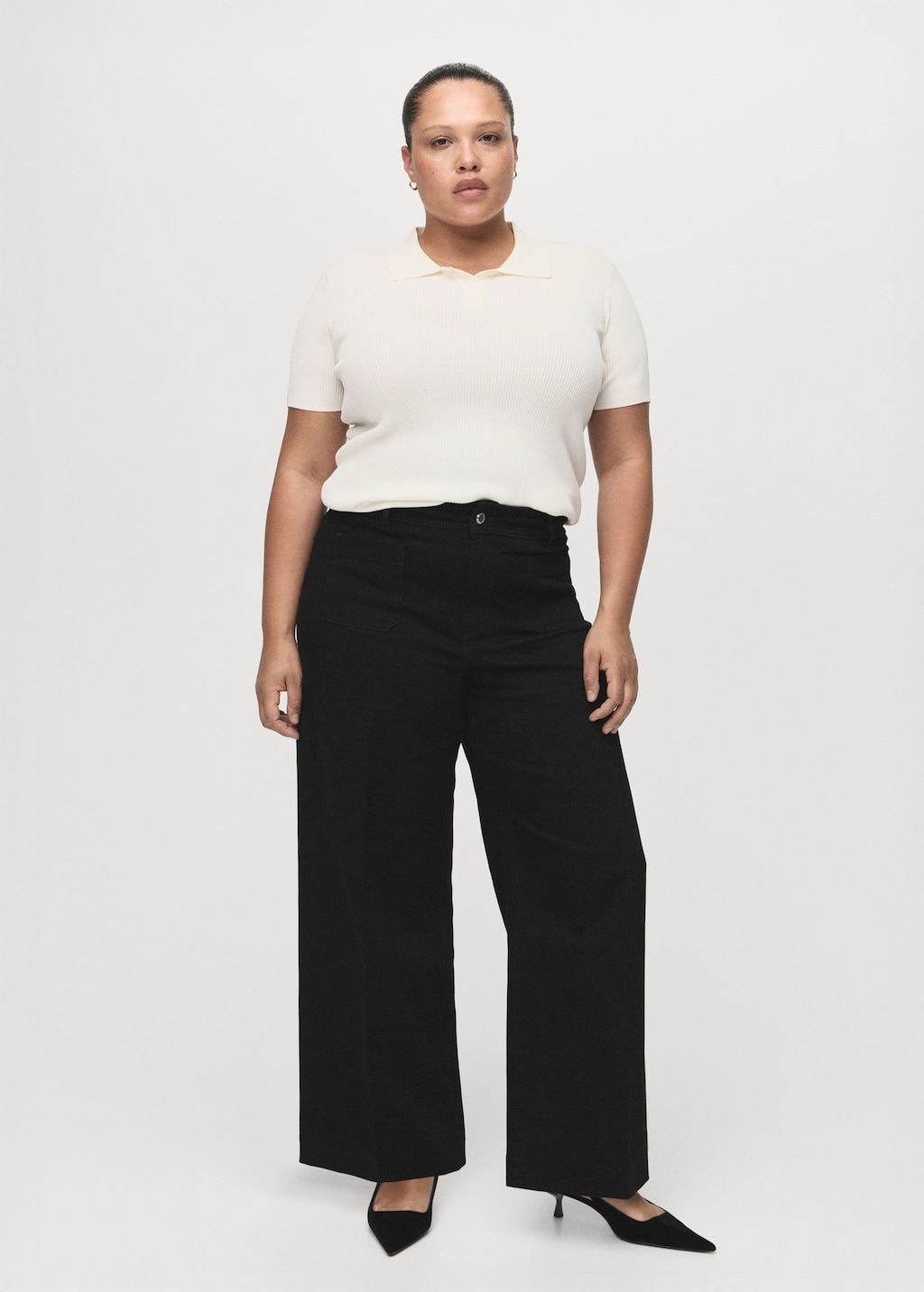Mango Wide leg jeans with pockets