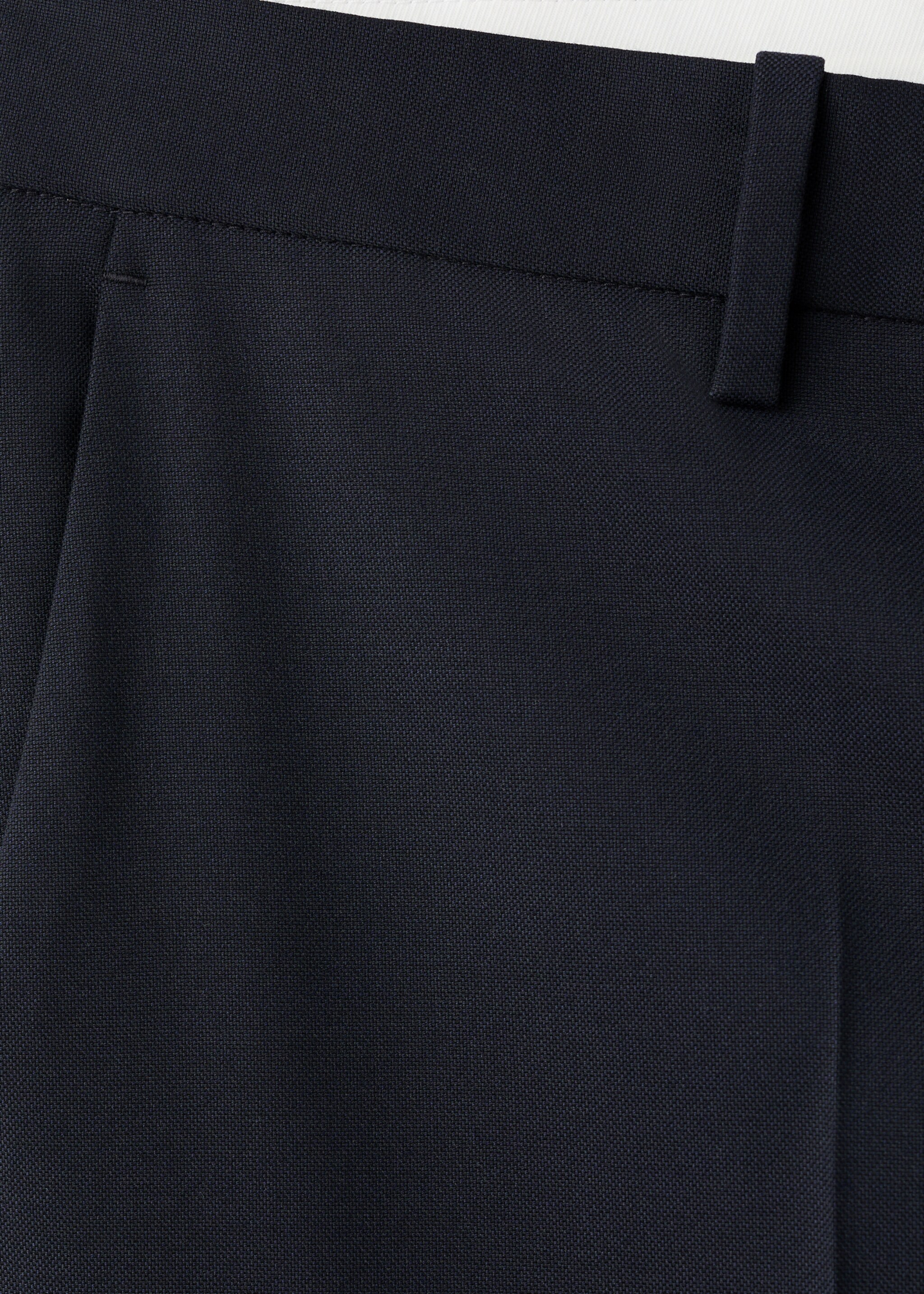Milan slim-fit suit trousers - Details of the article 0, Navy. Ref: 27021204-00.